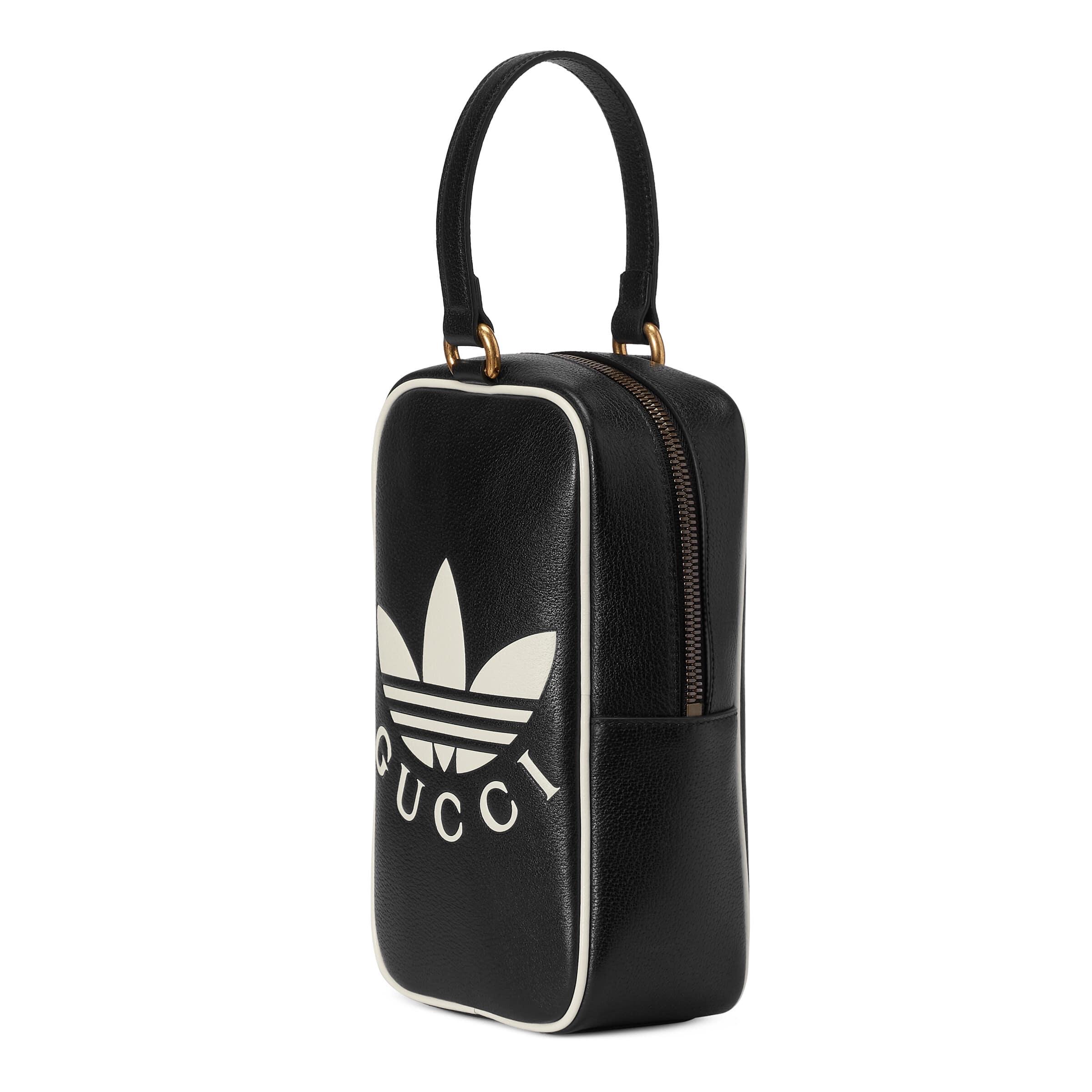 Gucci Adidas X Mini Top Handle Bag in Black | Lyst