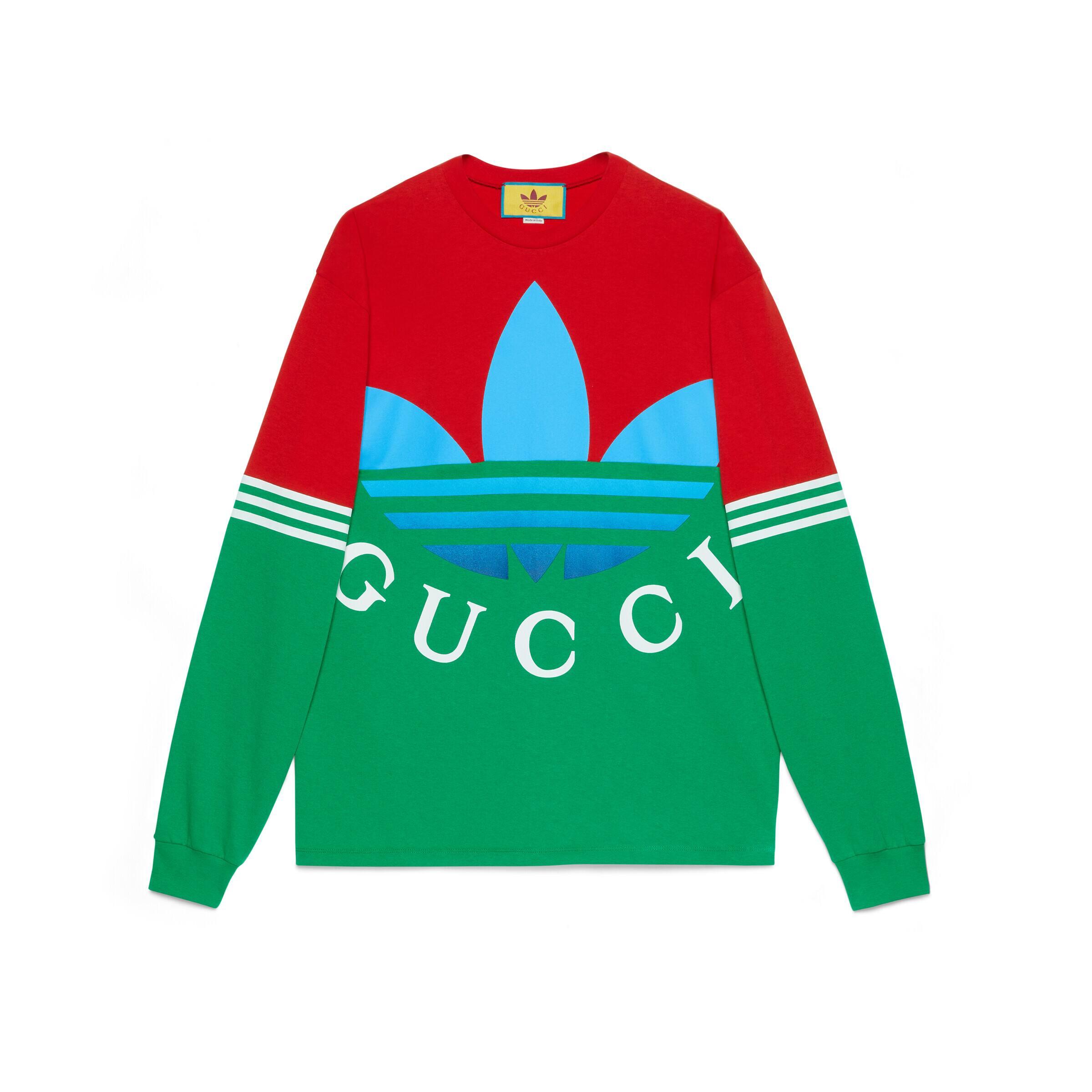 Gucci x Adidas Cotton T-Shirt Black/Multicolor