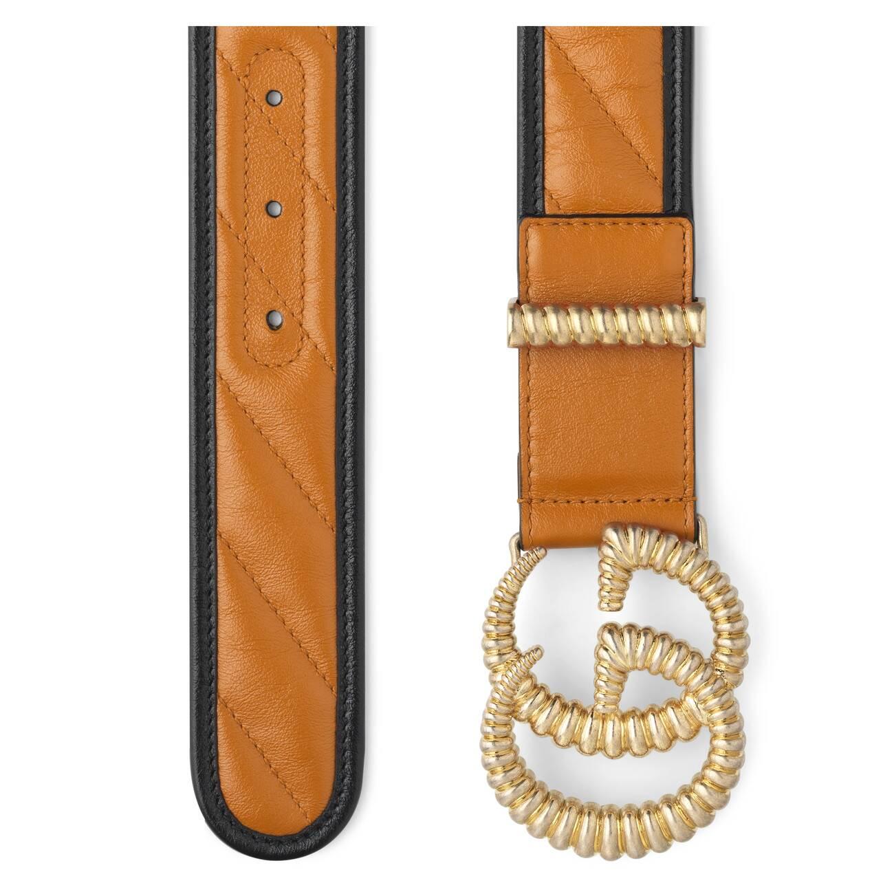 Gucci Leather Belt With Torchon Double G Buckle - Lyst
