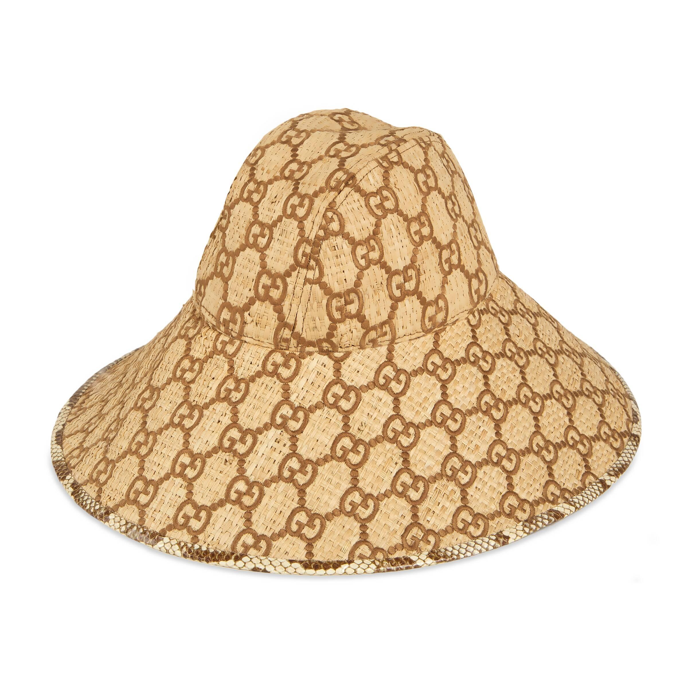Gucci Black Gg Supreme Bucket Hat, $530, SSENSE