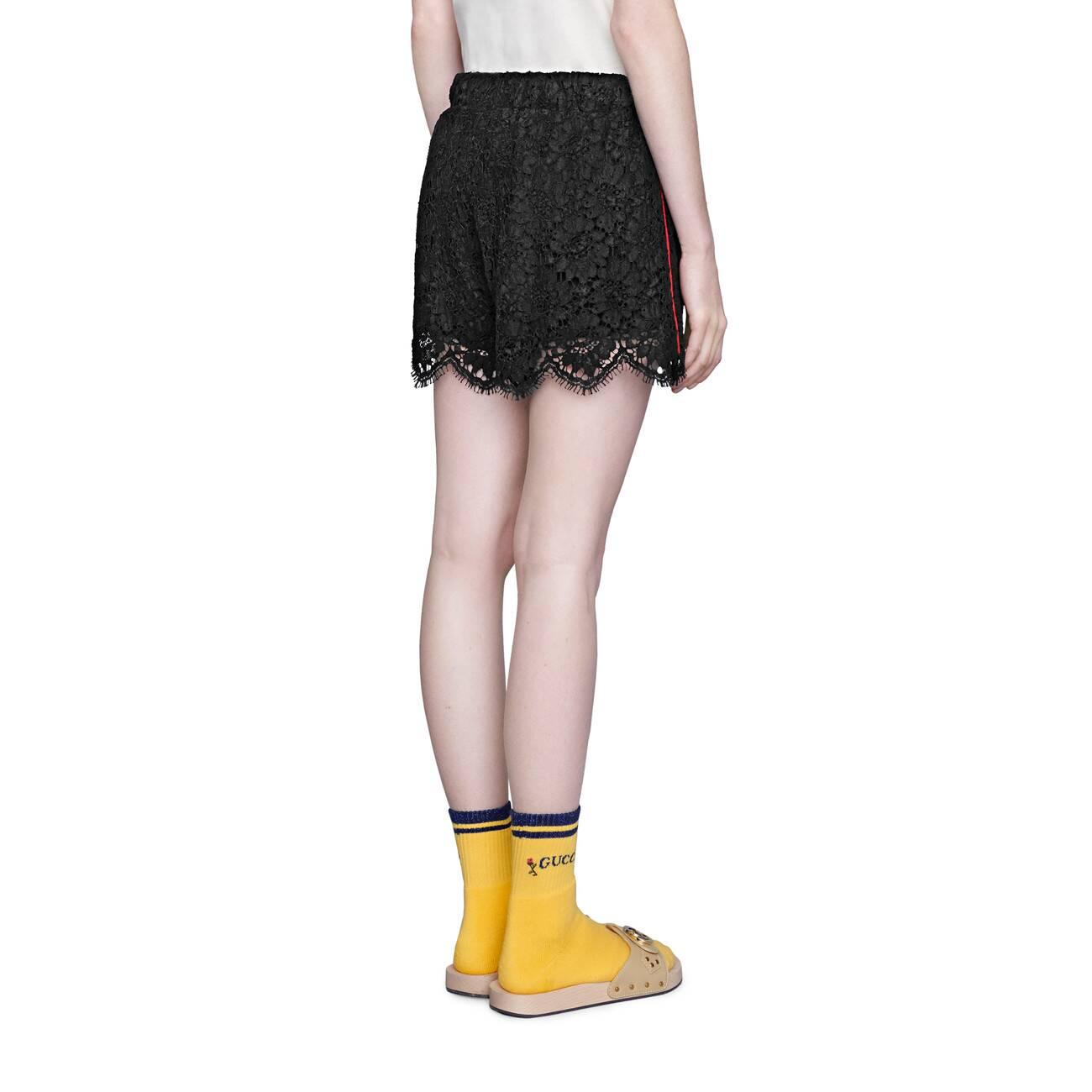 gucci lace shorts