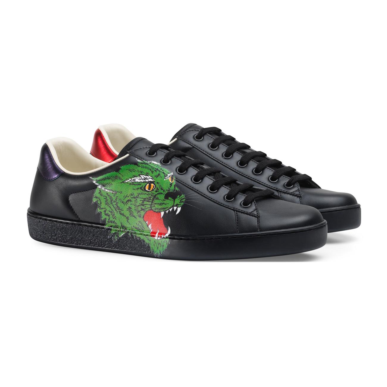Gucci Sneaker Panther in Black for Men - Lyst