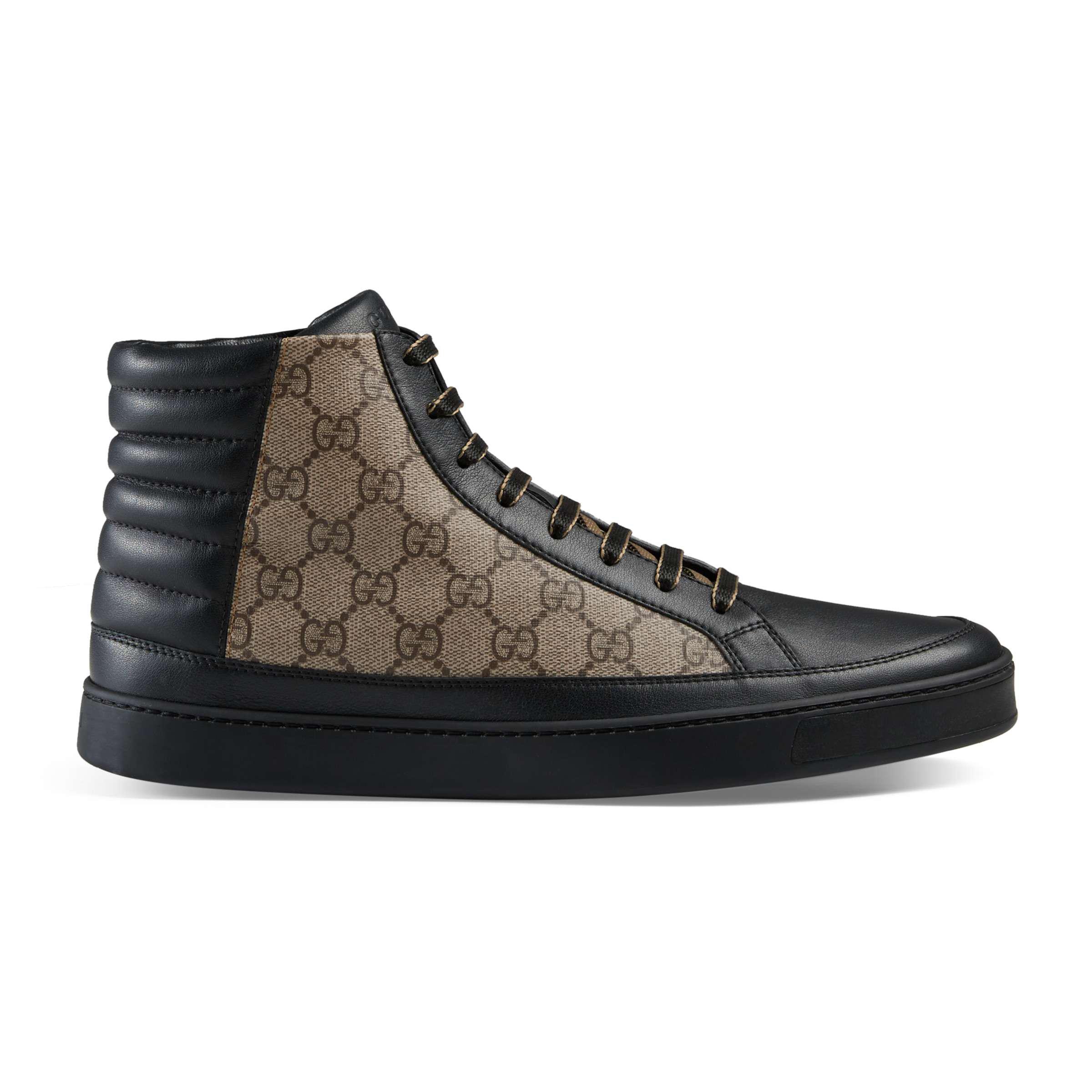 gucci gg supreme high top sneakers