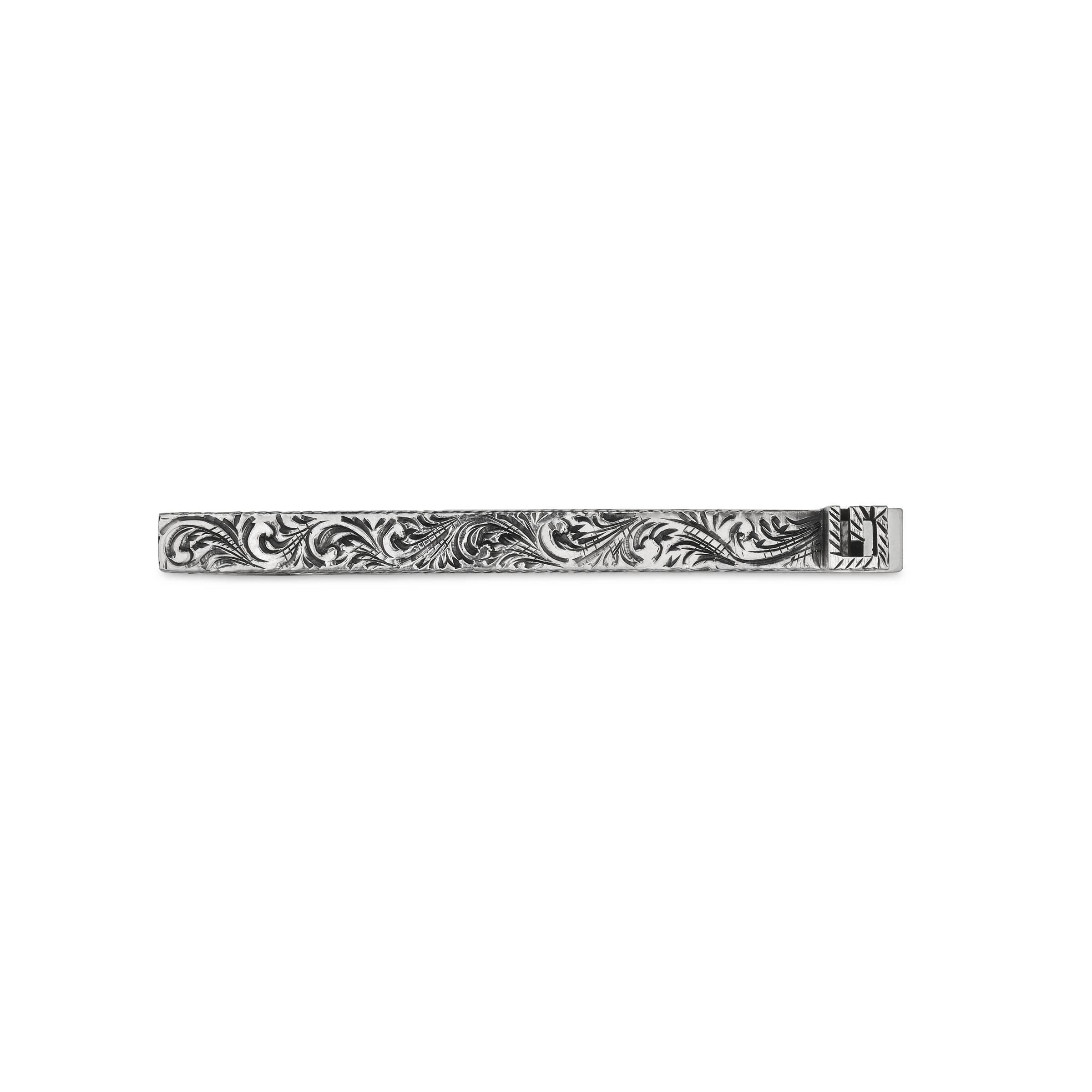 Brooke sujetacorbatas//un alfiler de corbata con cadena de plata