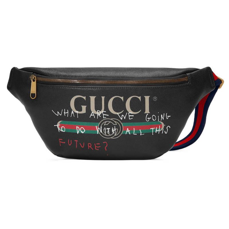 gucci fanny pack yellow and black