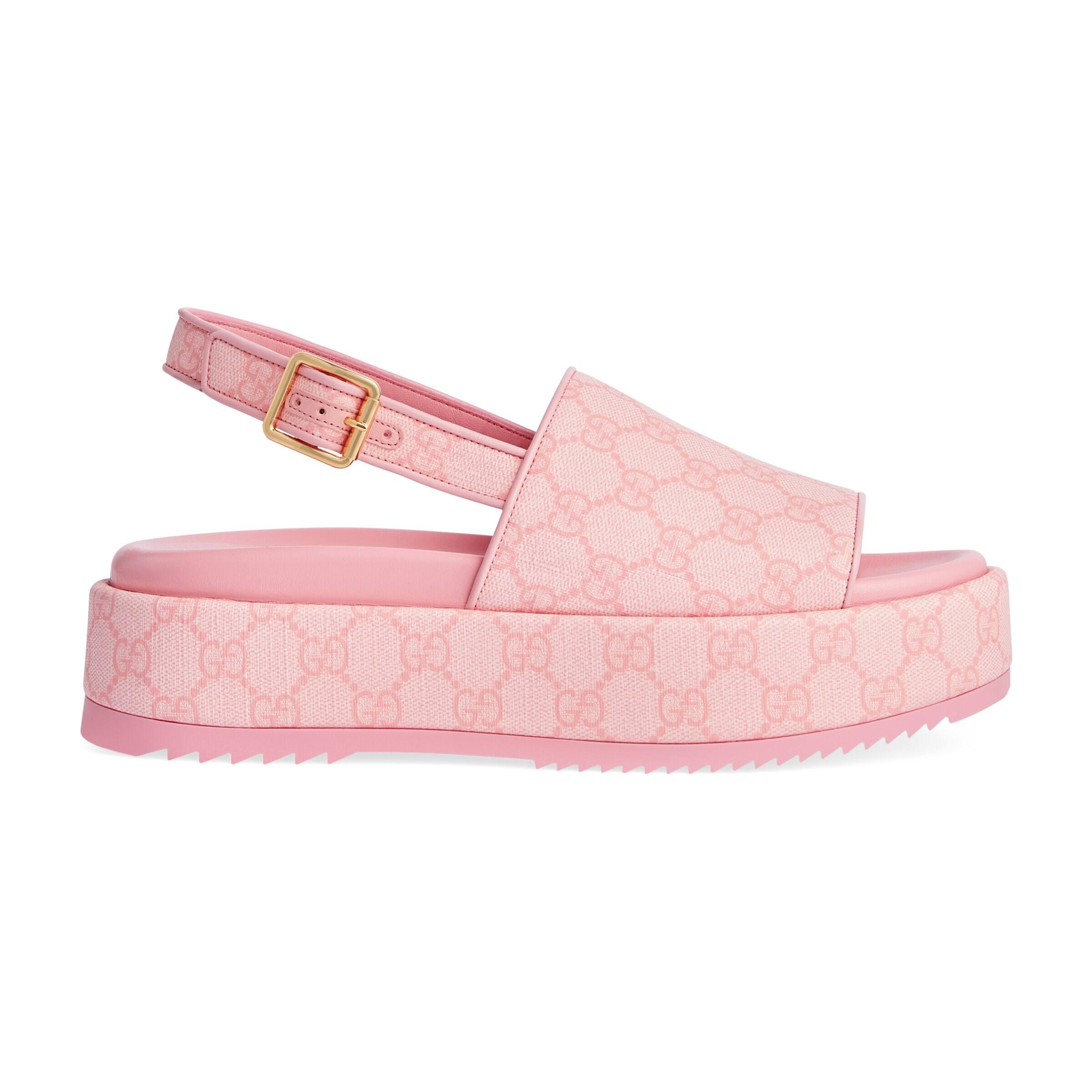 Gucci Platform GG Sandal in Pink Lyst
