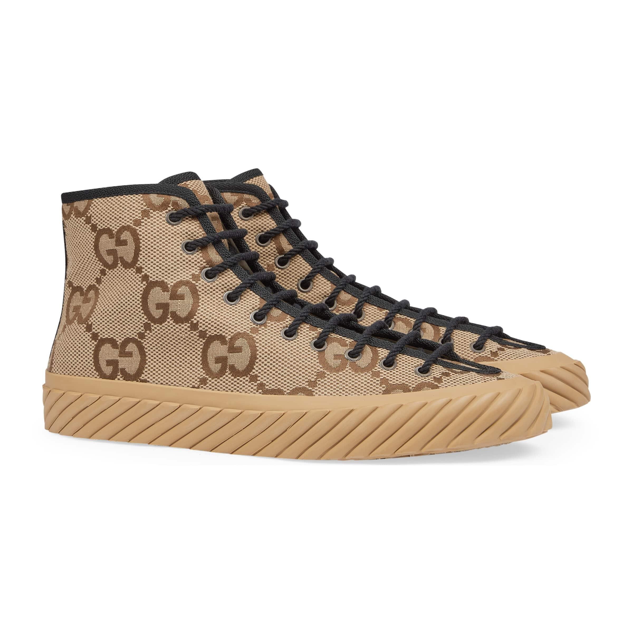 Gucci High top Maxi GG Sneaker in Brown for Men Lyst