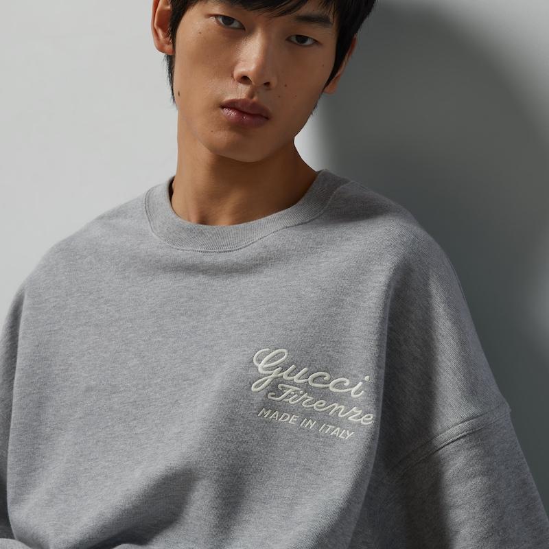 Gucci grey sweatshirt shop