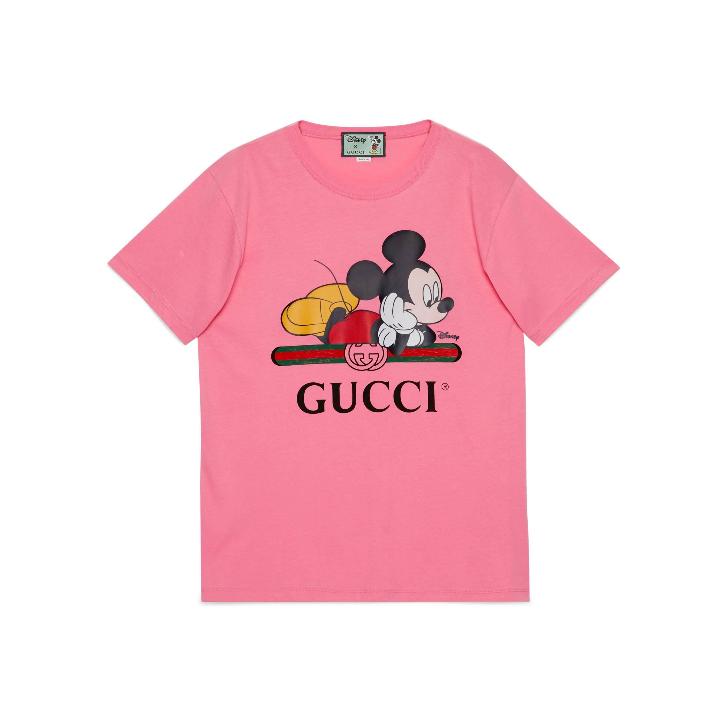 T-shirt oversize Disney x di Gucci in Rosa | Lyst