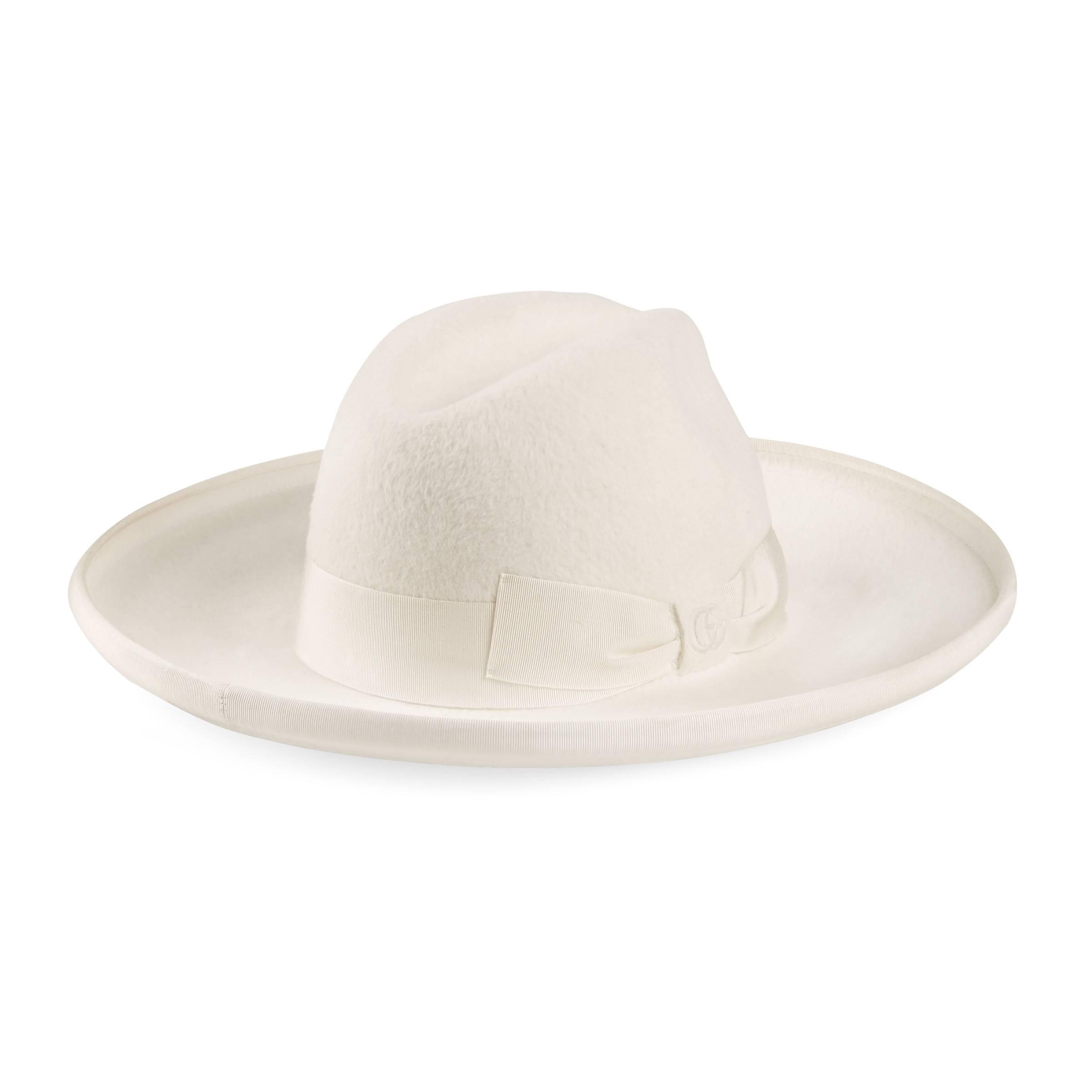 gucci felt wide brim hat