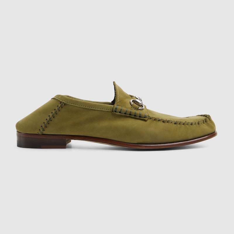 Gucci Gigi Loafer, Suede in Green | Lyst display picture 1