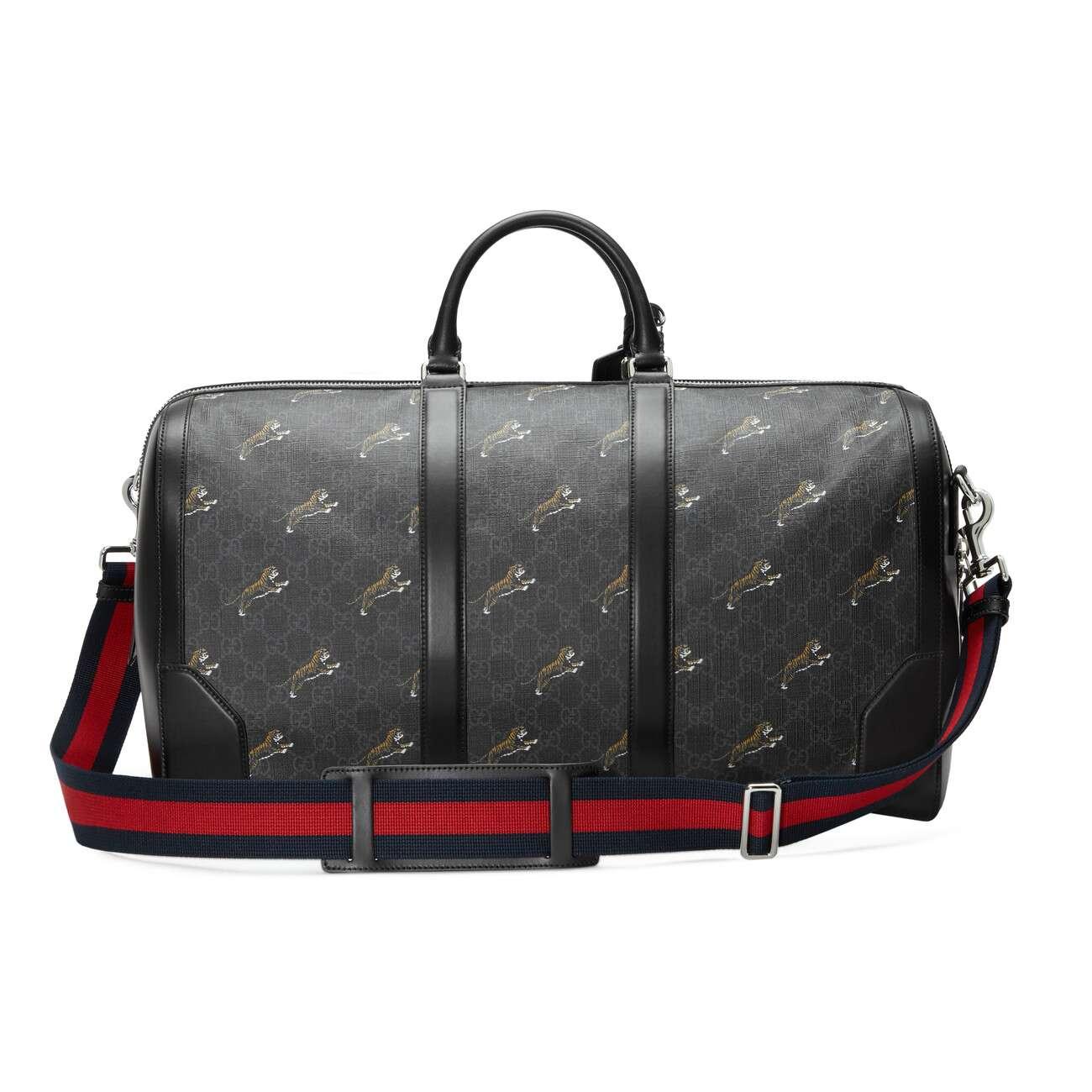 Gucci GG Supreme Bestiary Tigers Messenger Bag Black - Brandville Luxury  Collection