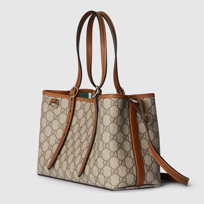 Gucci レディース ブラウン 〔Ggエンブレム〕スモール トートバッグ 