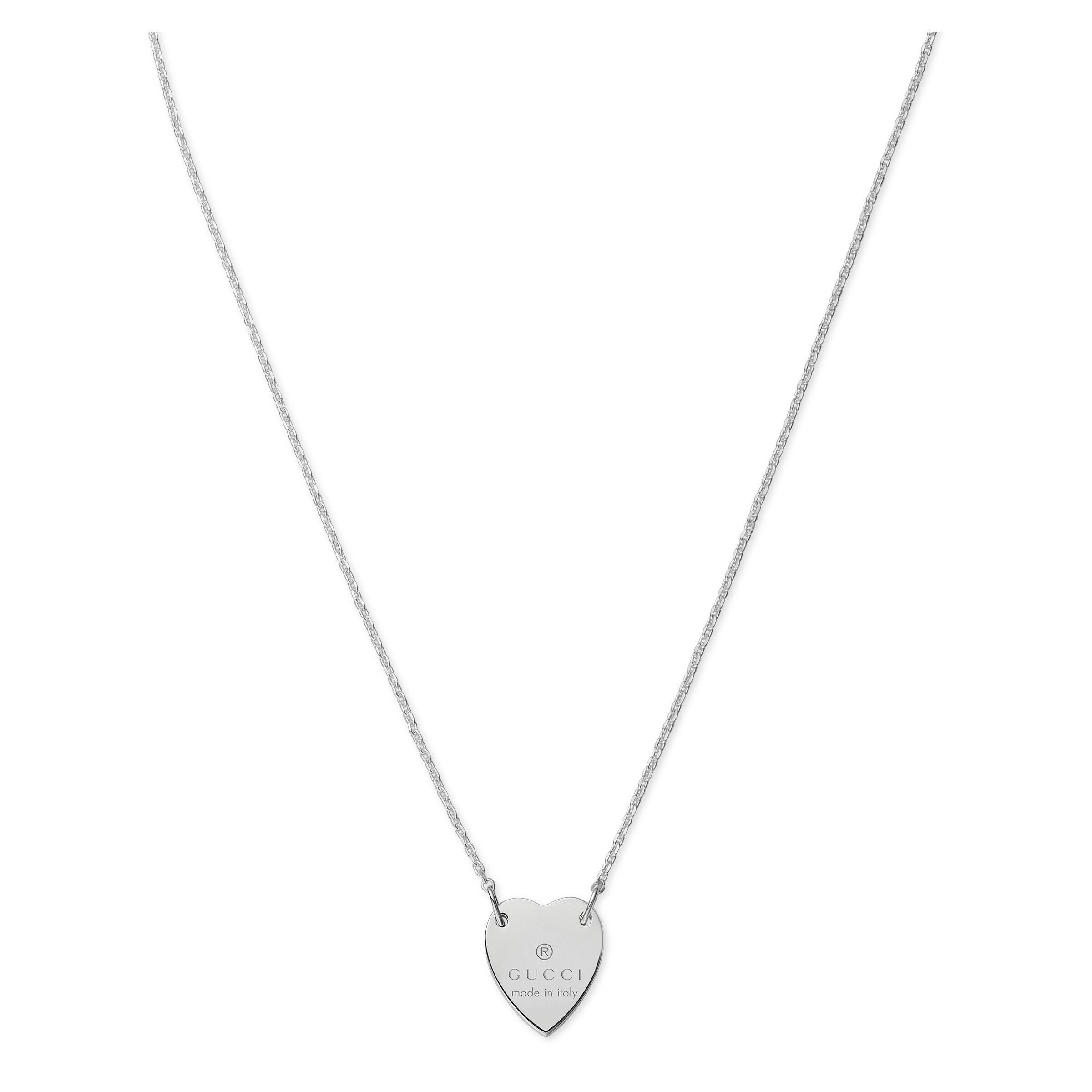 Gucci Sterling Silver Signature Heart 