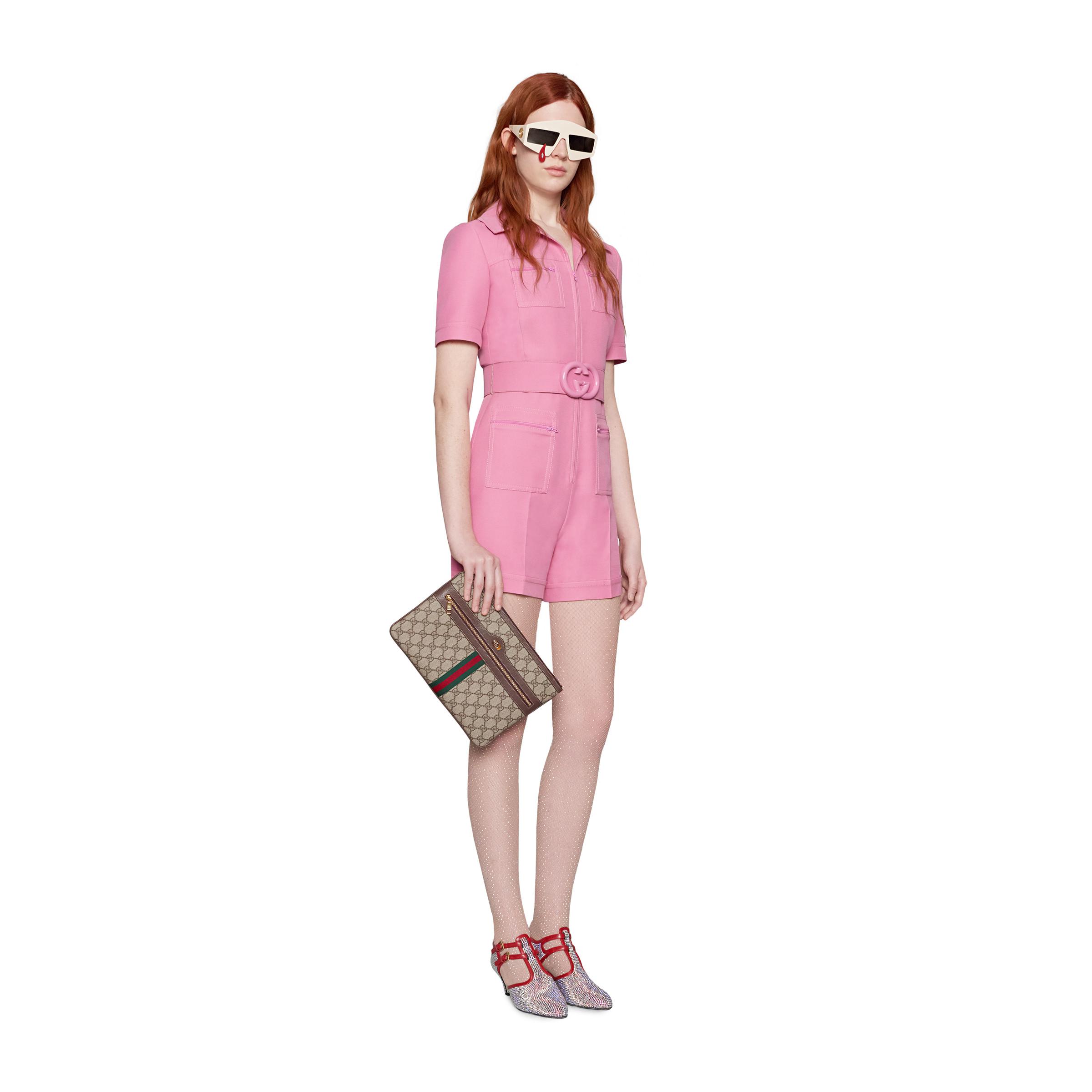 gucci pink jumpsuit