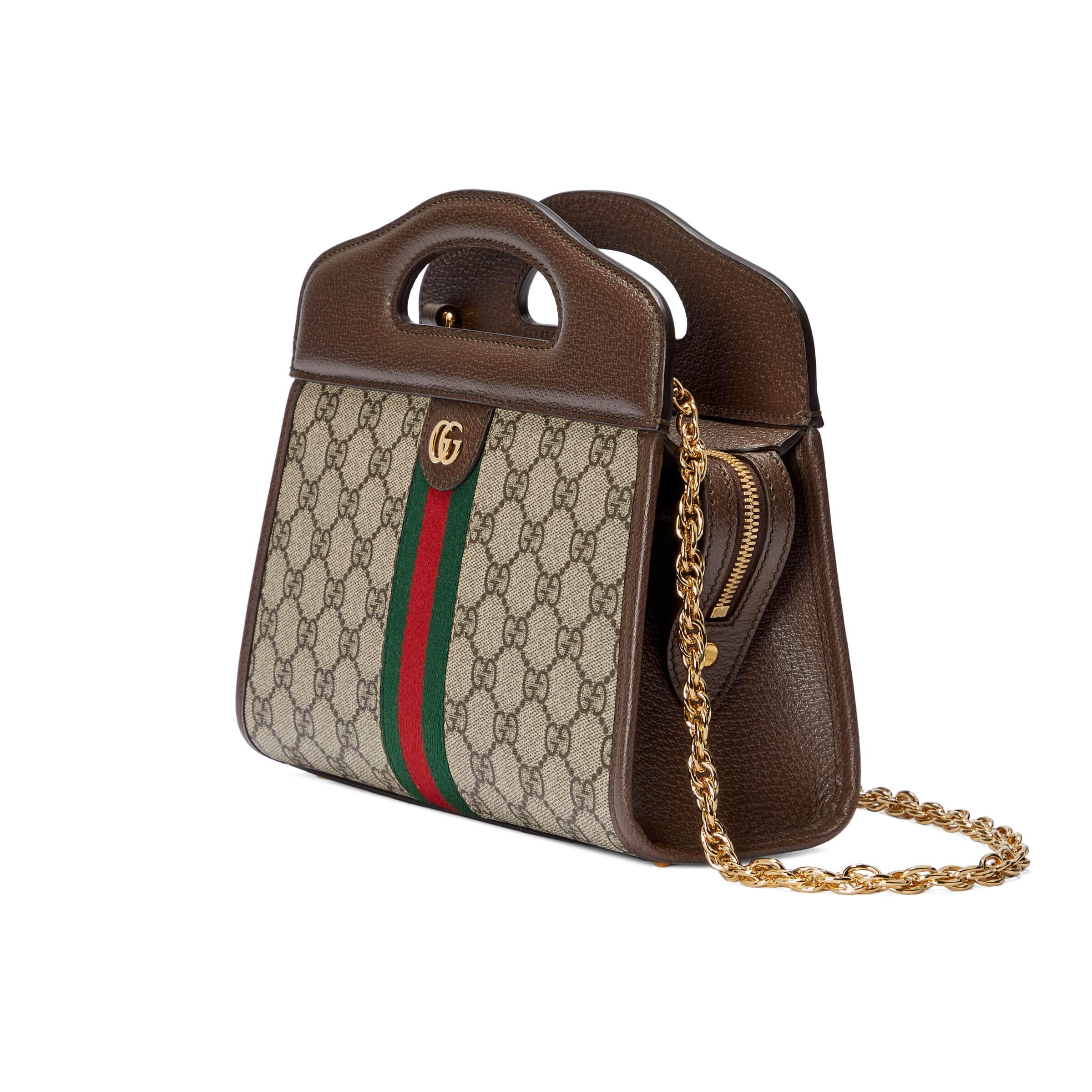 Gucci Ophidia Small Tote With Web in Metallic Lyst