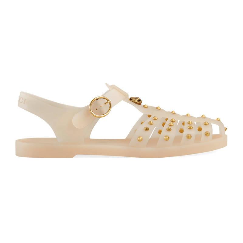 Rubber buckle cheap strap sandal gucci