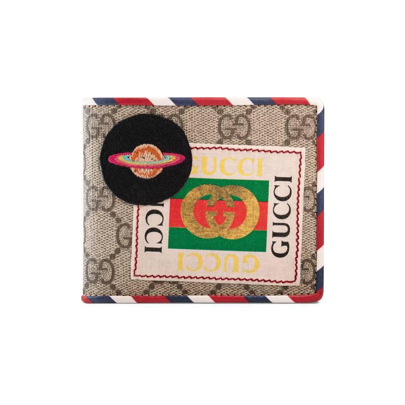 Gucci Canvas Courrier Gg Supreme Wallet for - Lyst