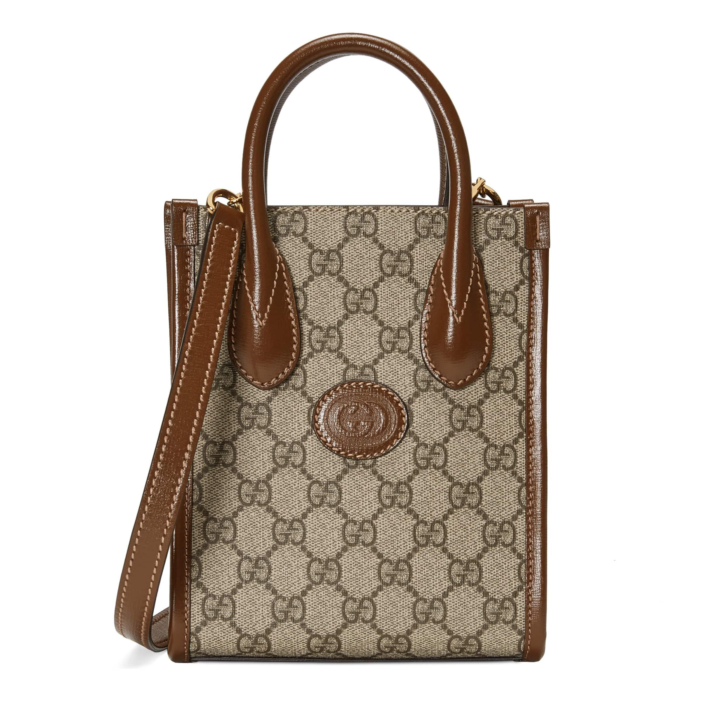 Gucci Mini Tote Bag With Interlocking G in Brown for Men | Lyst