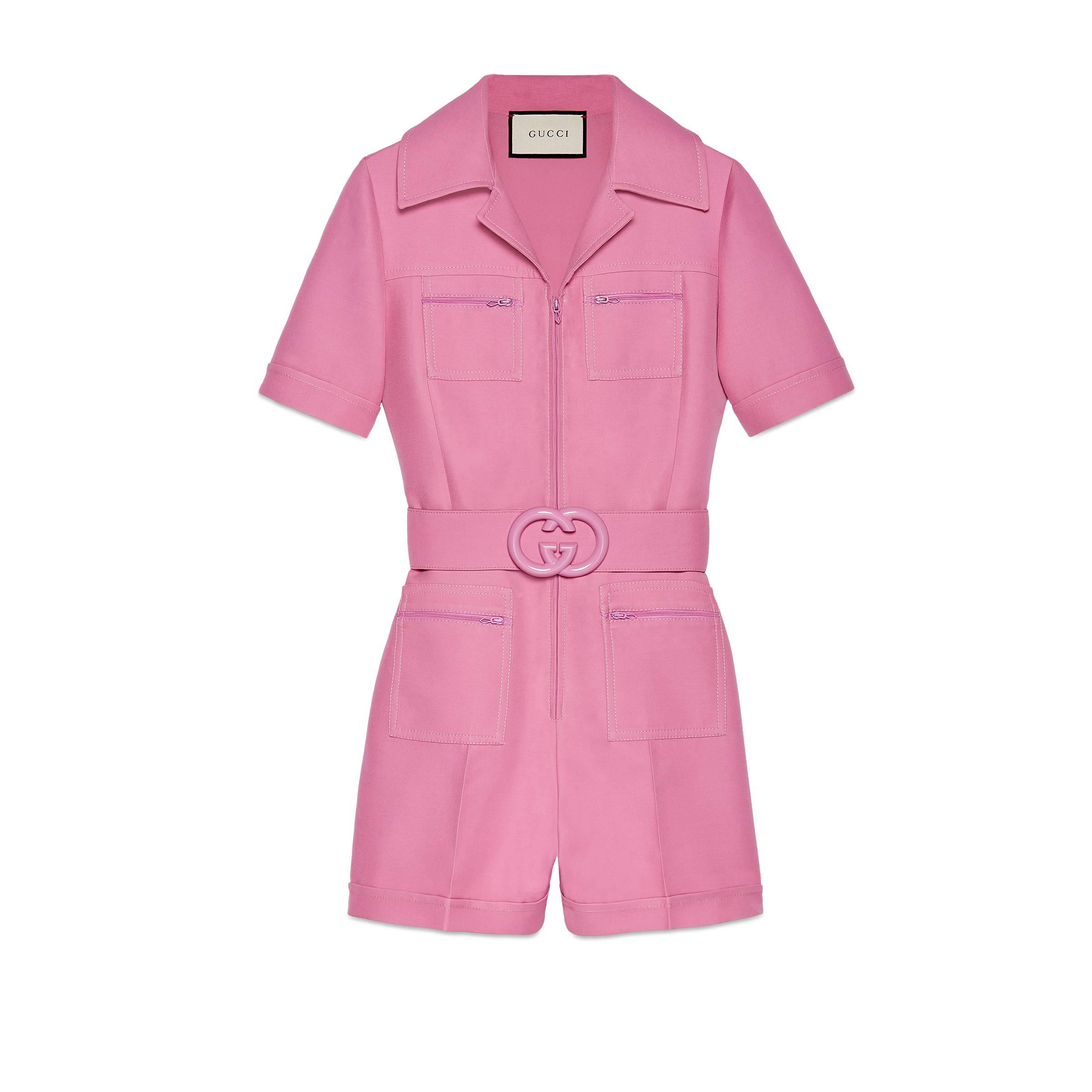 gucci pink jumpsuit