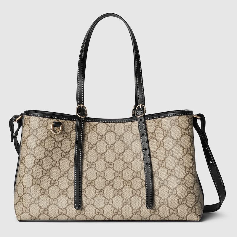 Gucci レディース ブラウン 〔Ggエンブレム〕スモール トートバッグ 
