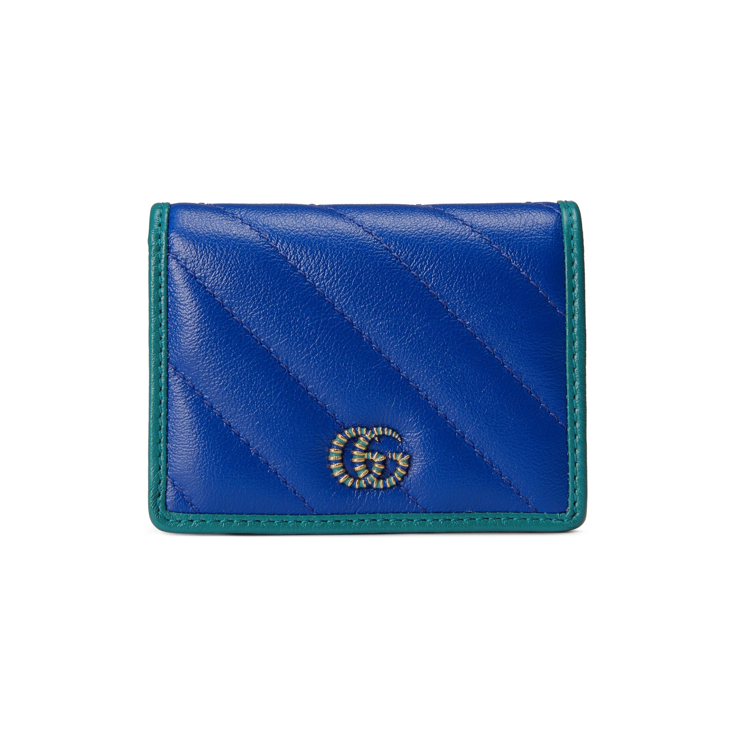 Gucci GG Marmont Case Wallet Blue | Lyst