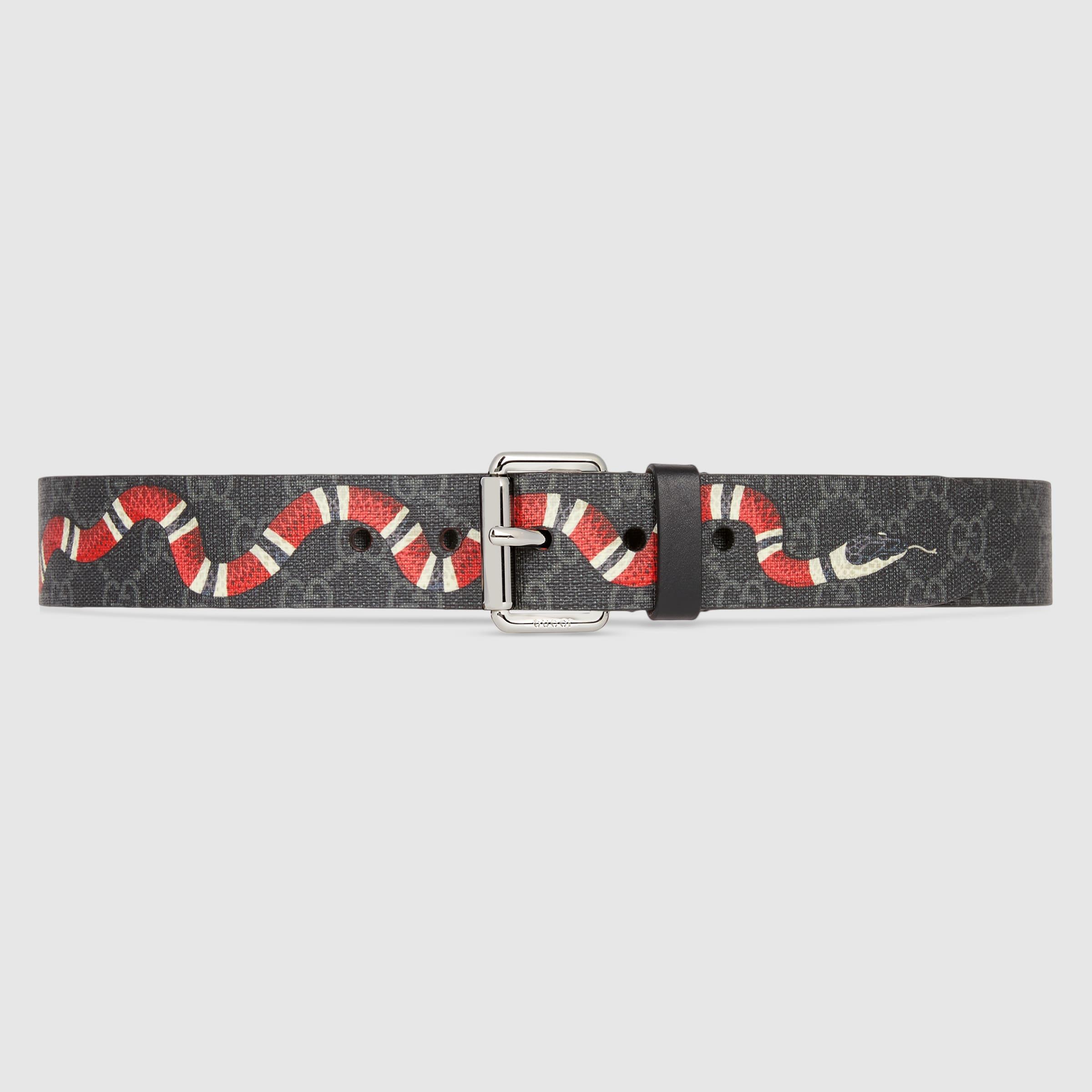 Gucci Leather Belt With Snake in Black for Men | Lyst