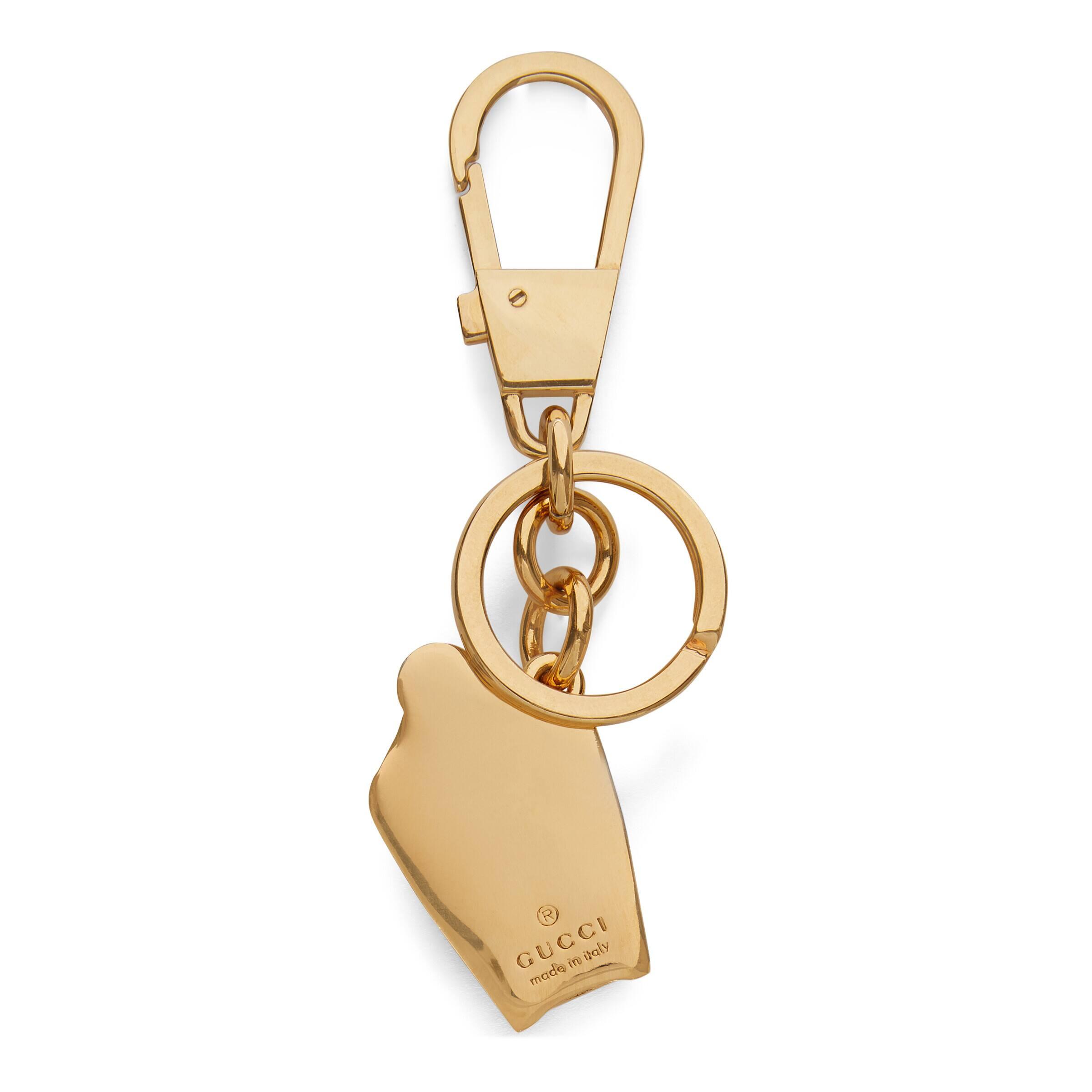 Gucci Double G Enamel Ice Cream Keychain in Metallic | Lyst