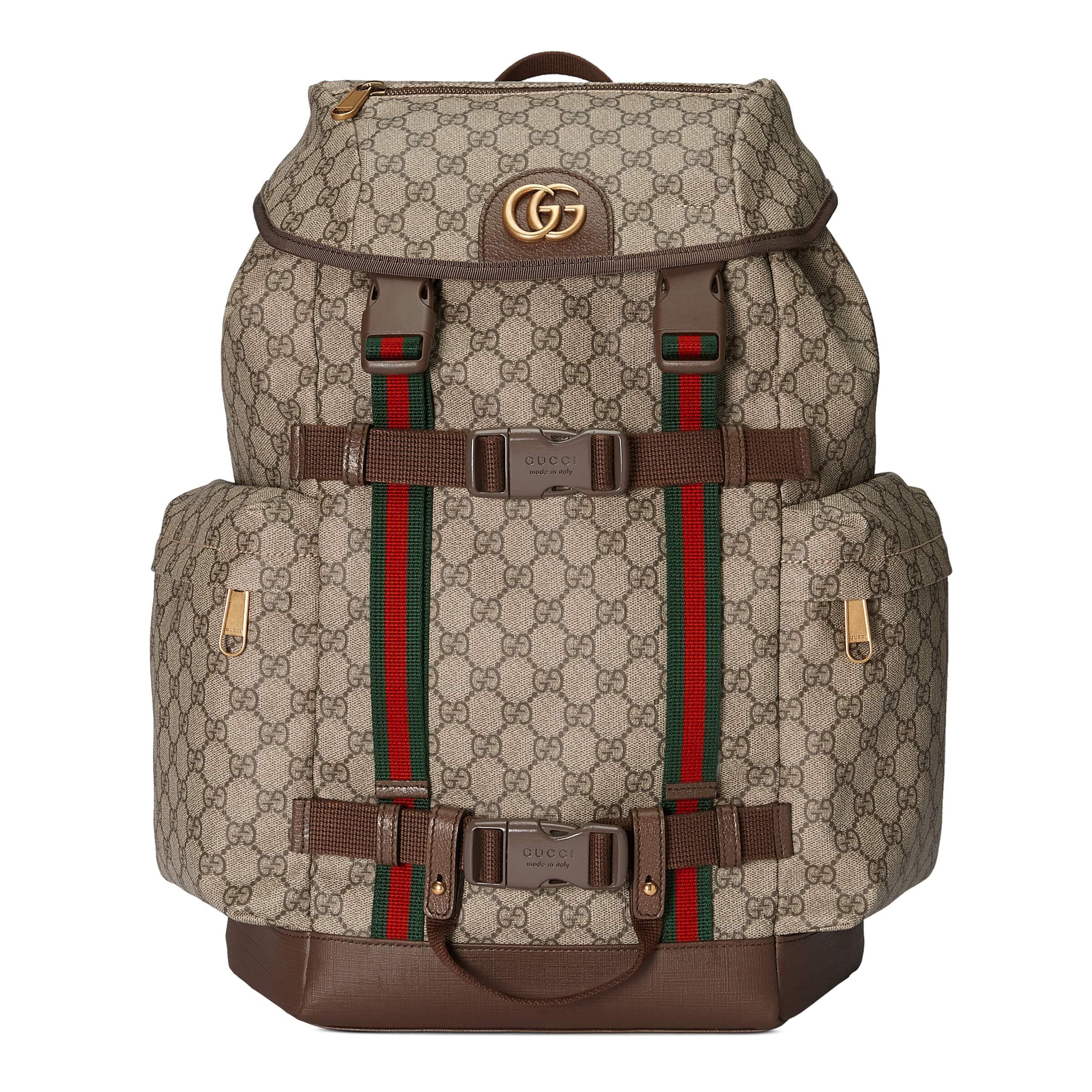Gucci GG Skateboard Backpack With Web in Natural for Men | Lyst