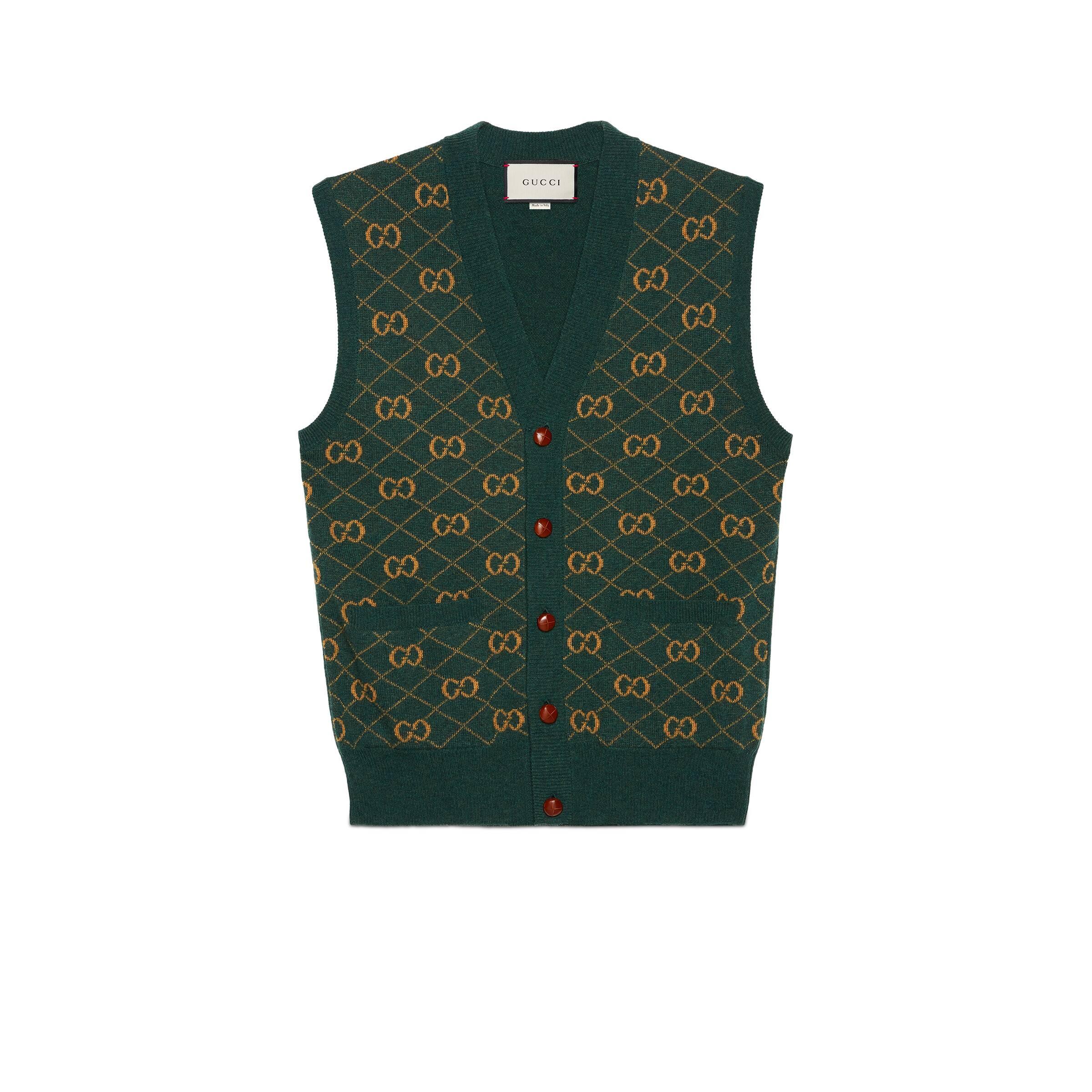 Gucci Argyle knitted cotton vest  Harvey Nichols