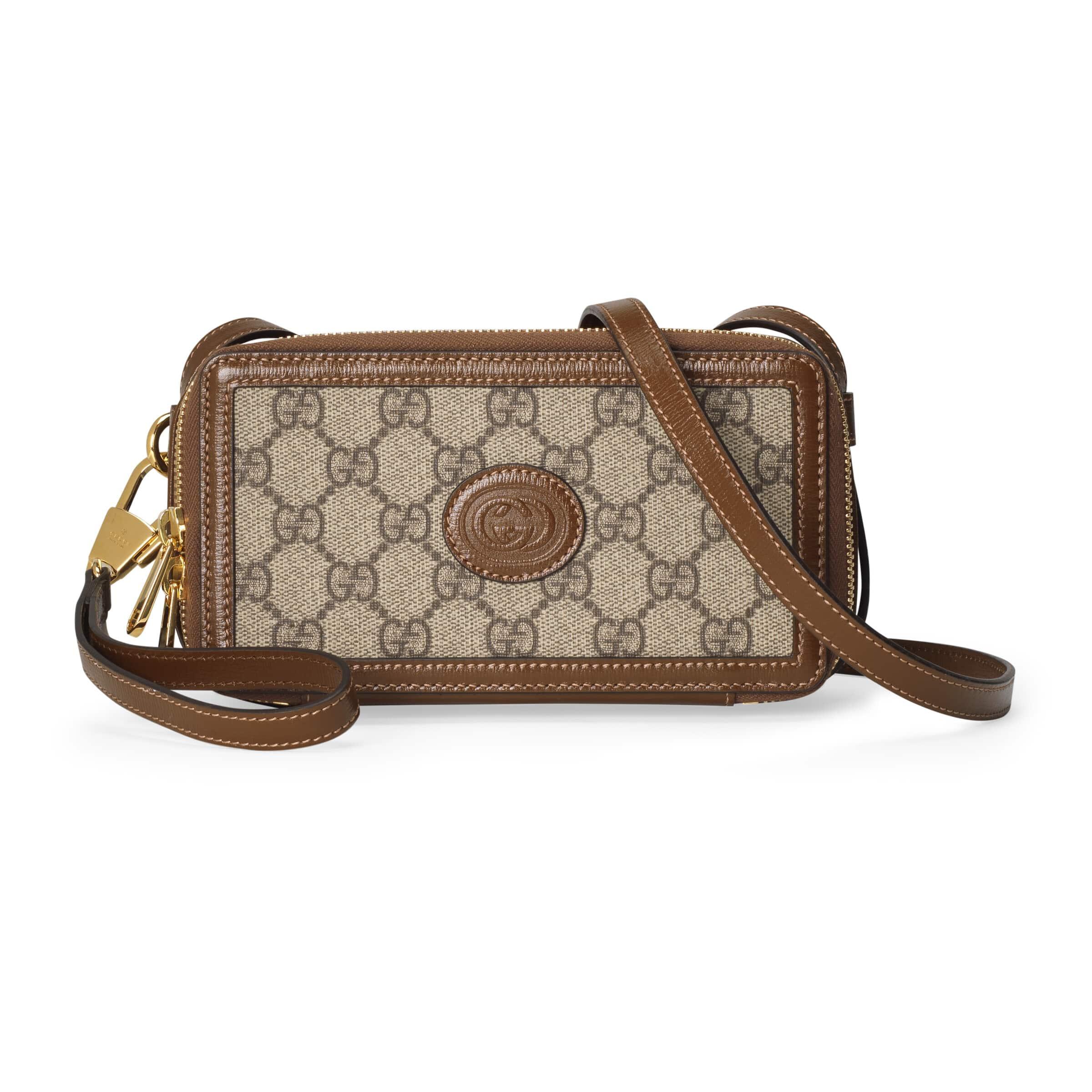 Gucci Mini Bag With Interlocking G in Brown for Men Lyst