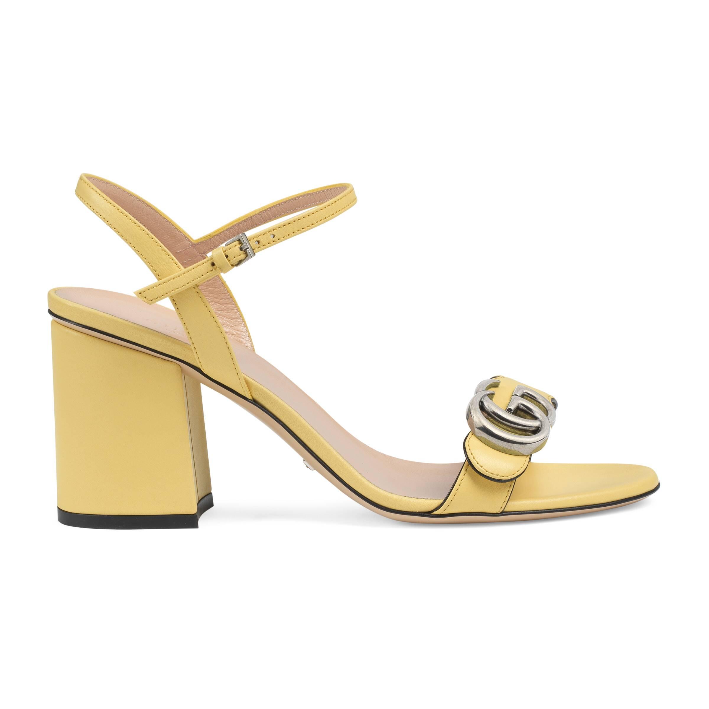 yellow gucci sandals