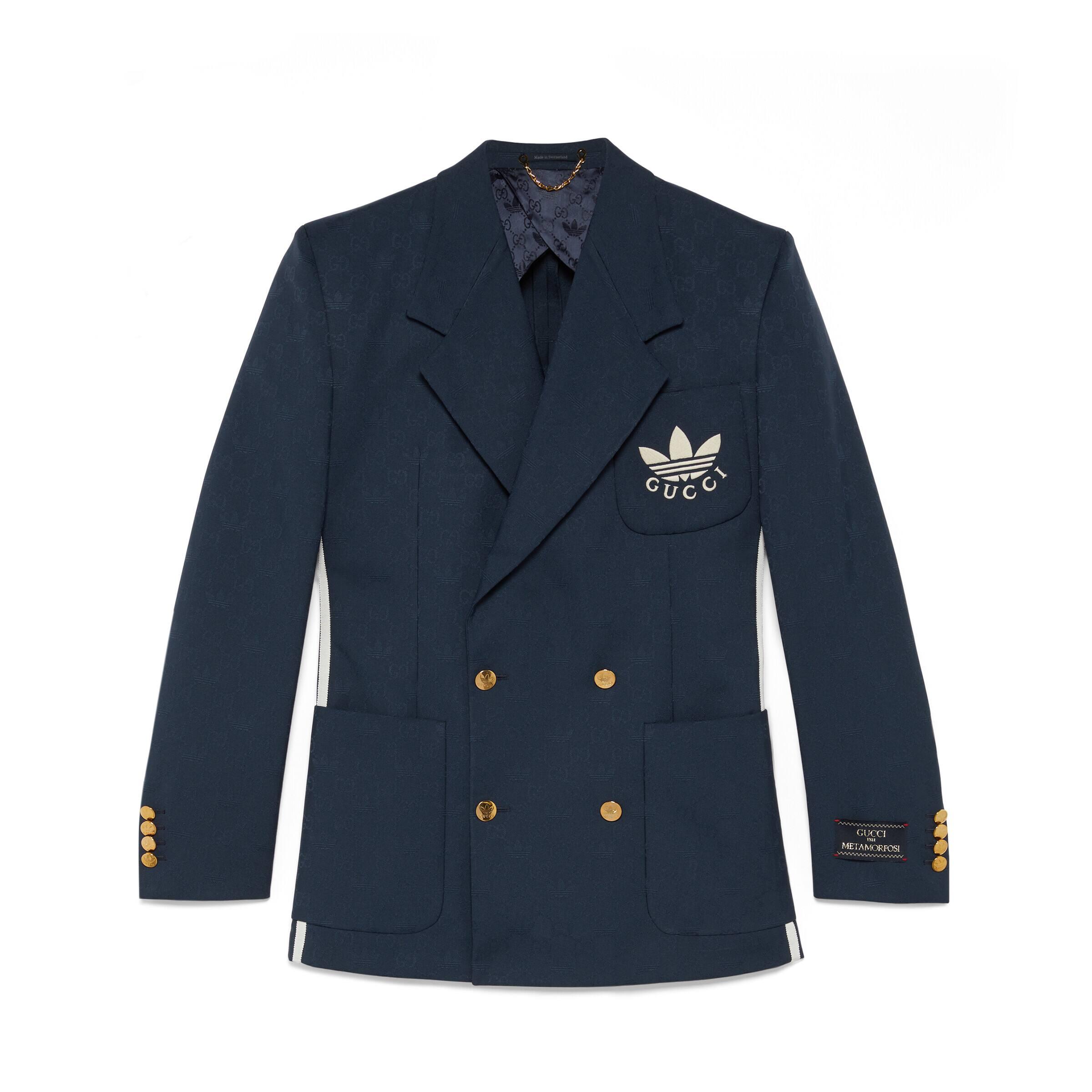 Gucci Adidas X Polyester Formal Jacket in Blue for Men | Lyst