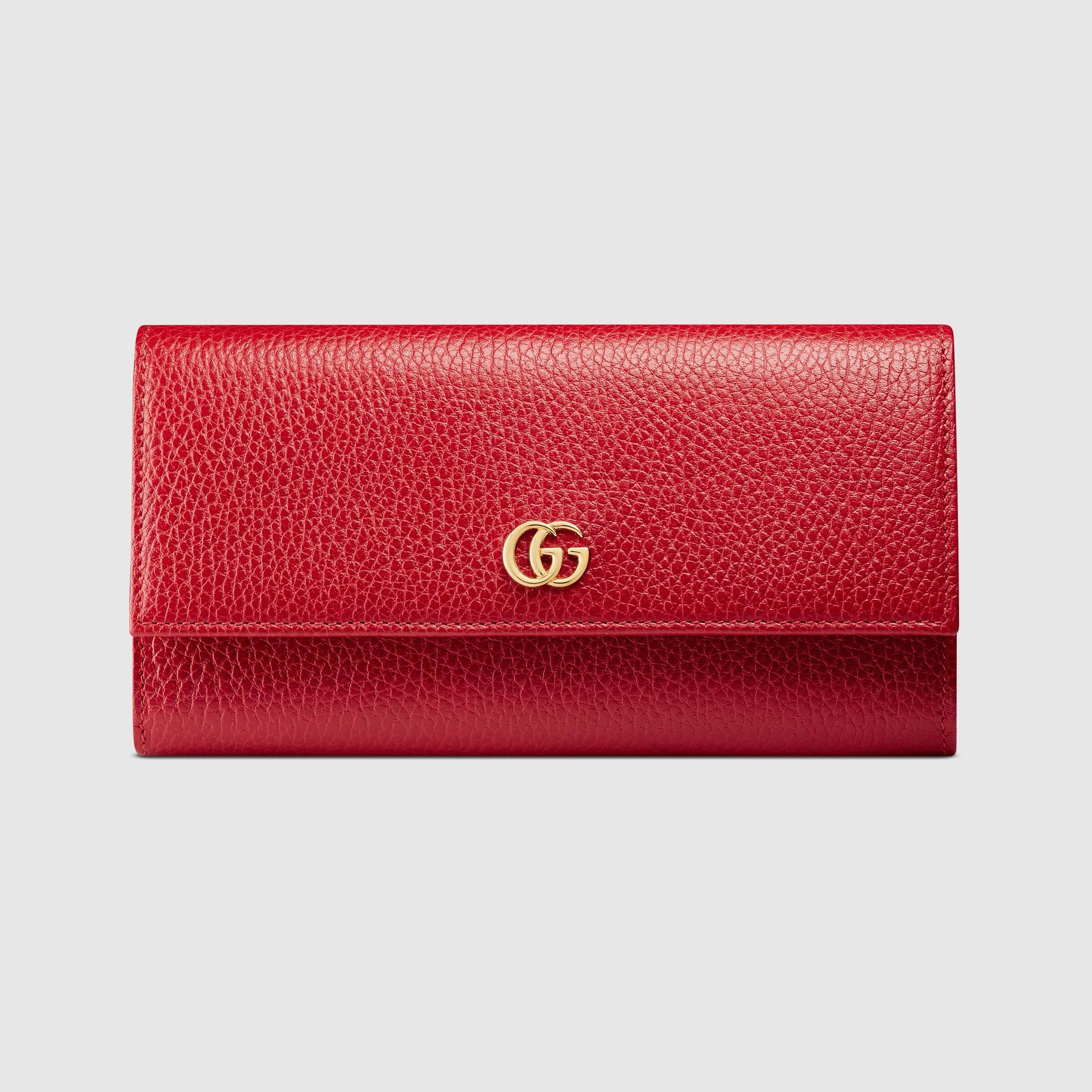 Gucci Leather Continental Wallet in Red - Save 33% - Lyst