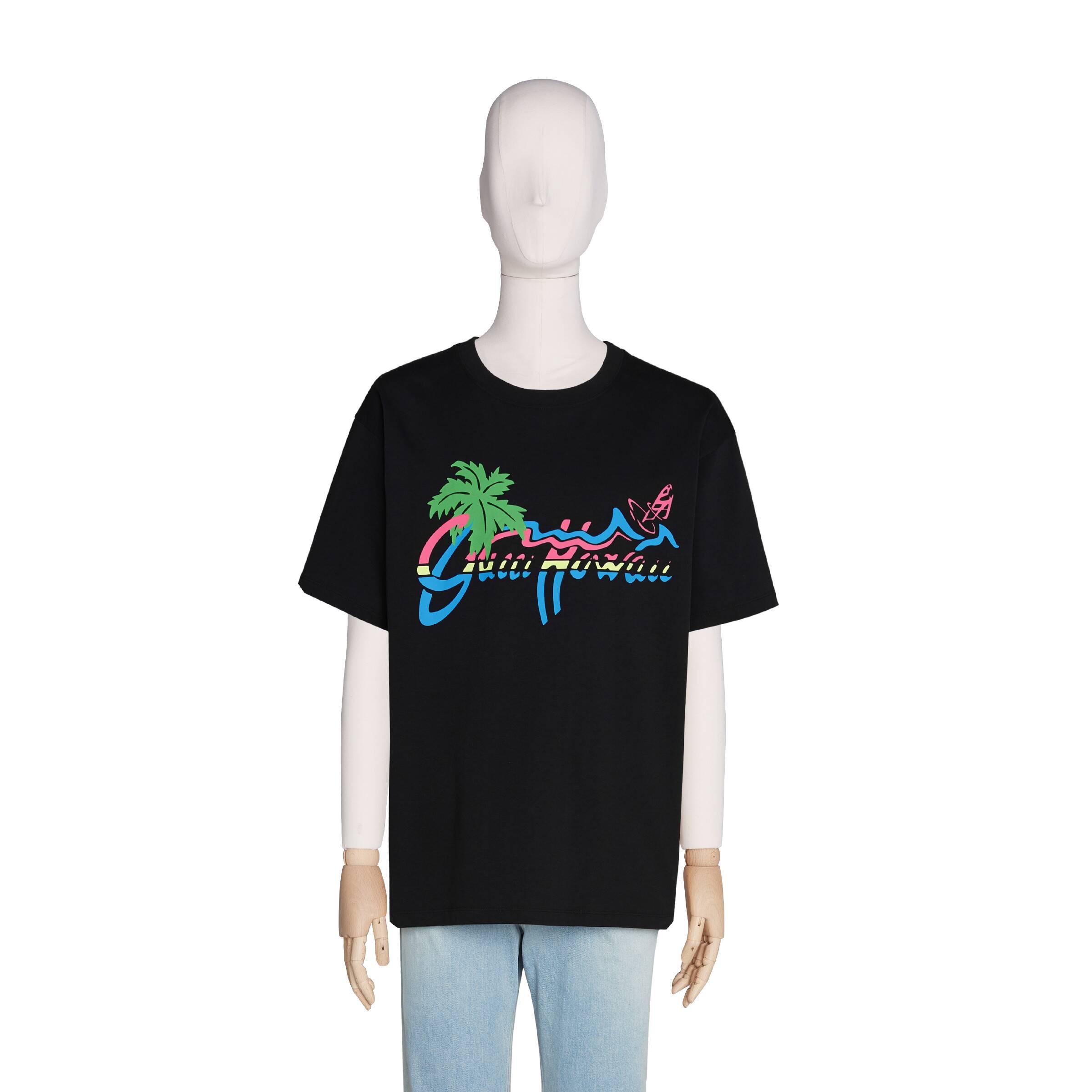 Gucci Übergroßes T Shirt mit " Hawaii" Print in Schwarz für Herren | Lyst DE