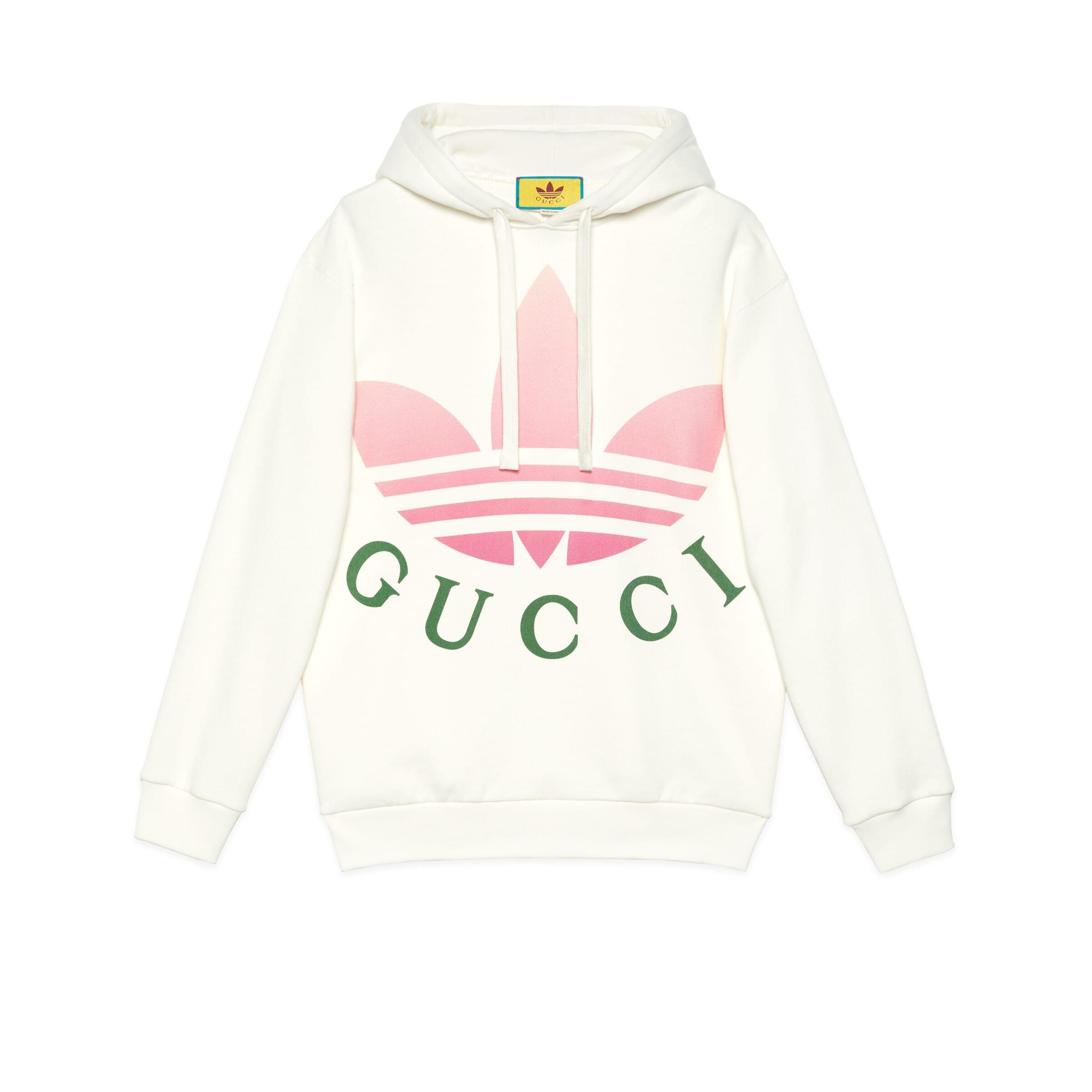 Gucci Adidas X Jersey Hooded Sweatshirt, Size Xxs, White, Ready-to-wear |  Lyst