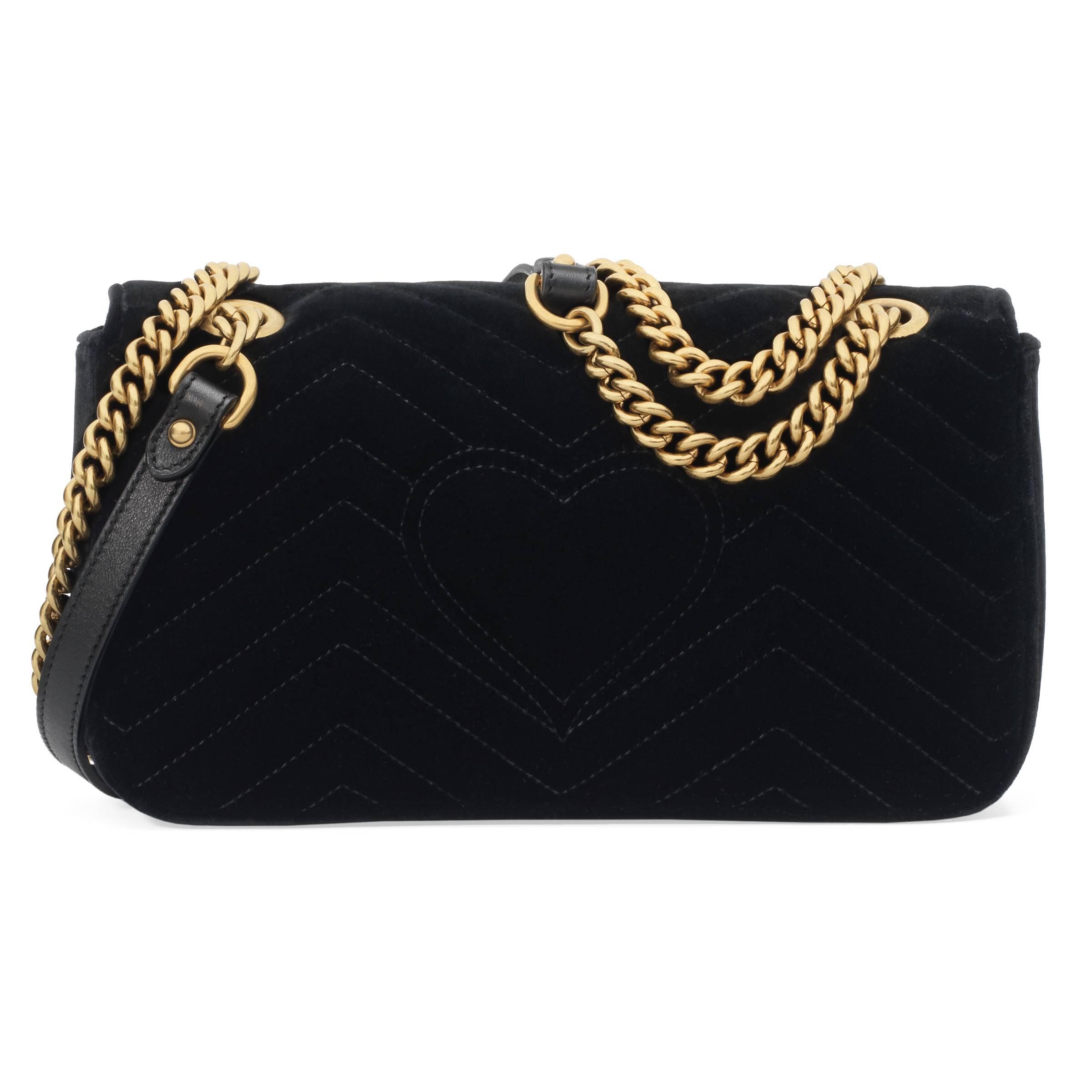 gucci velvet black