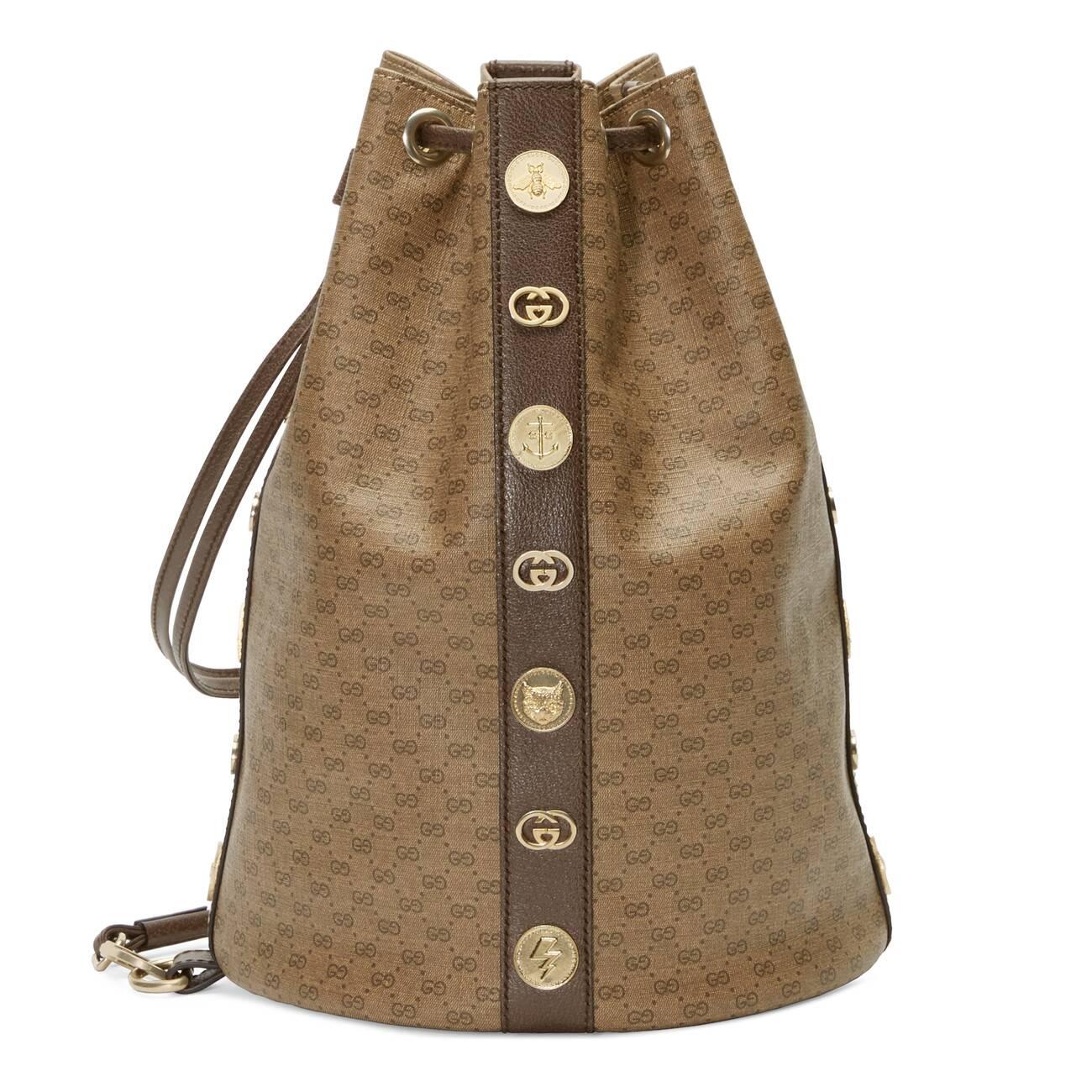 gucci gg supreme drawstring backpack