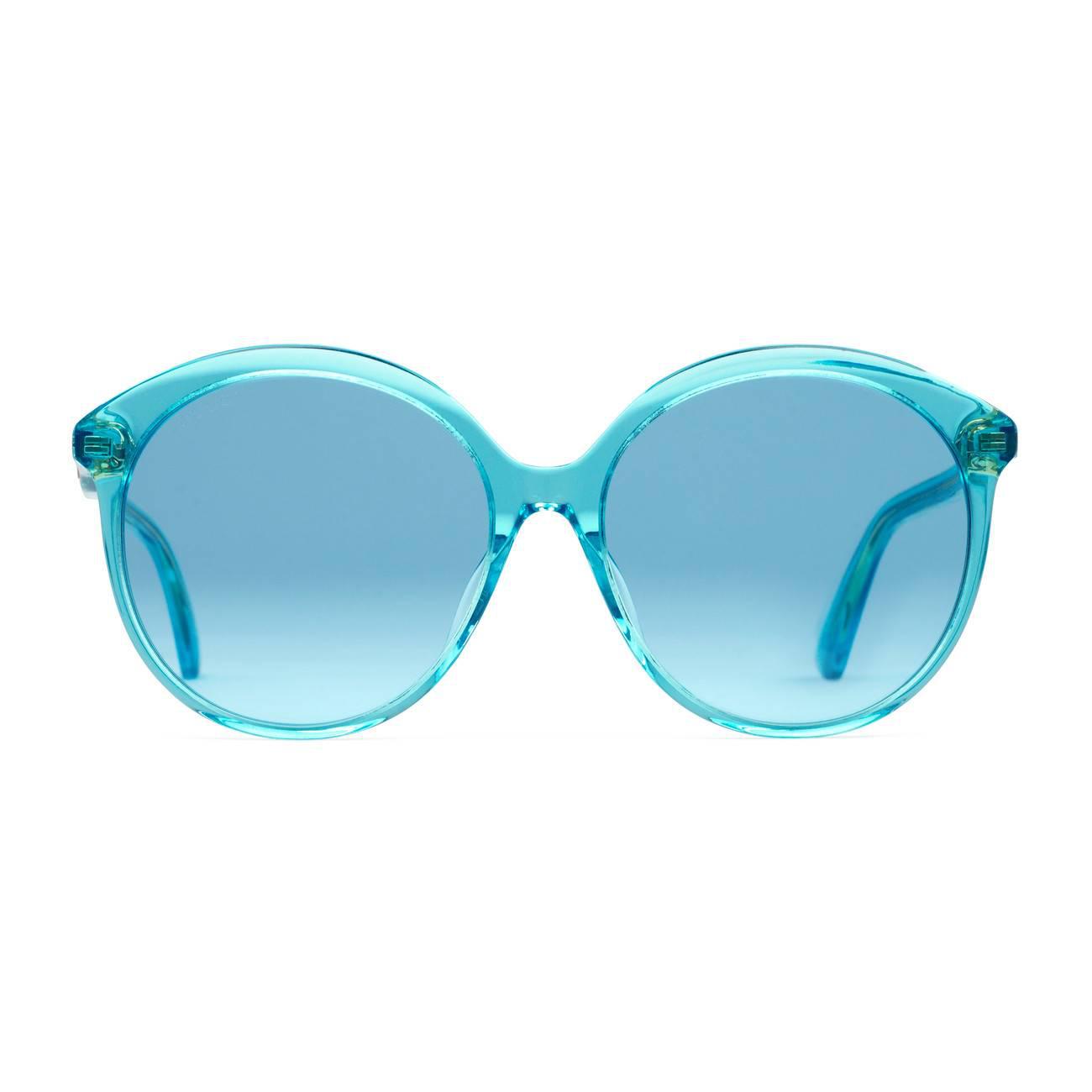 gucci blue acetate sunglasses