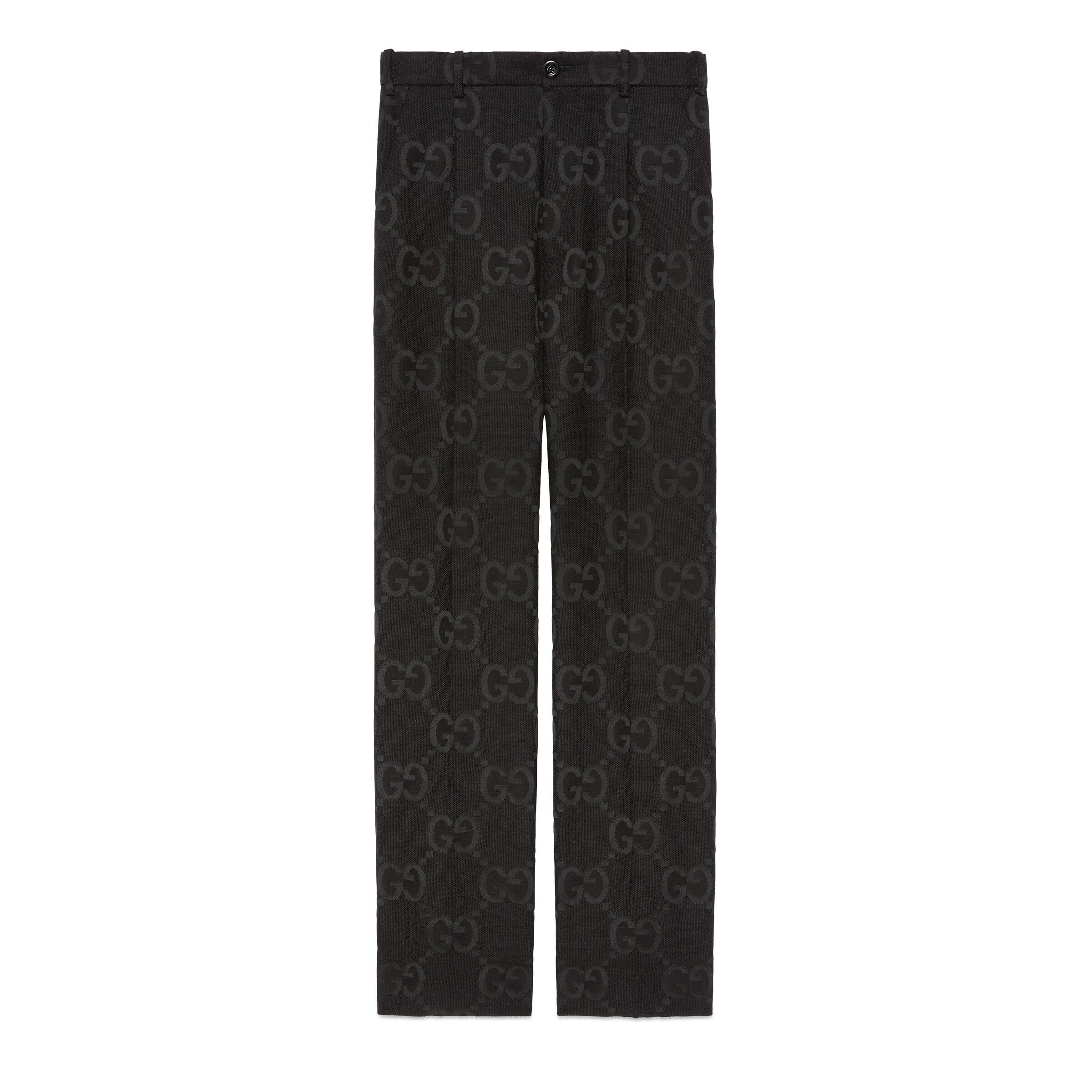 Gucci Jumbo GG Canvas Pant in Black | Lyst