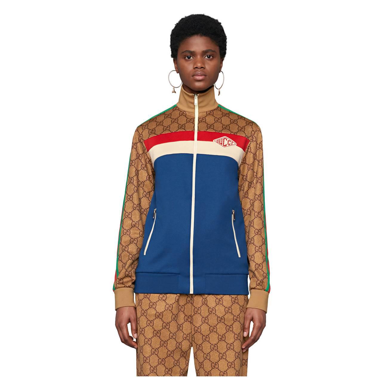 technical jersey jacket gucci