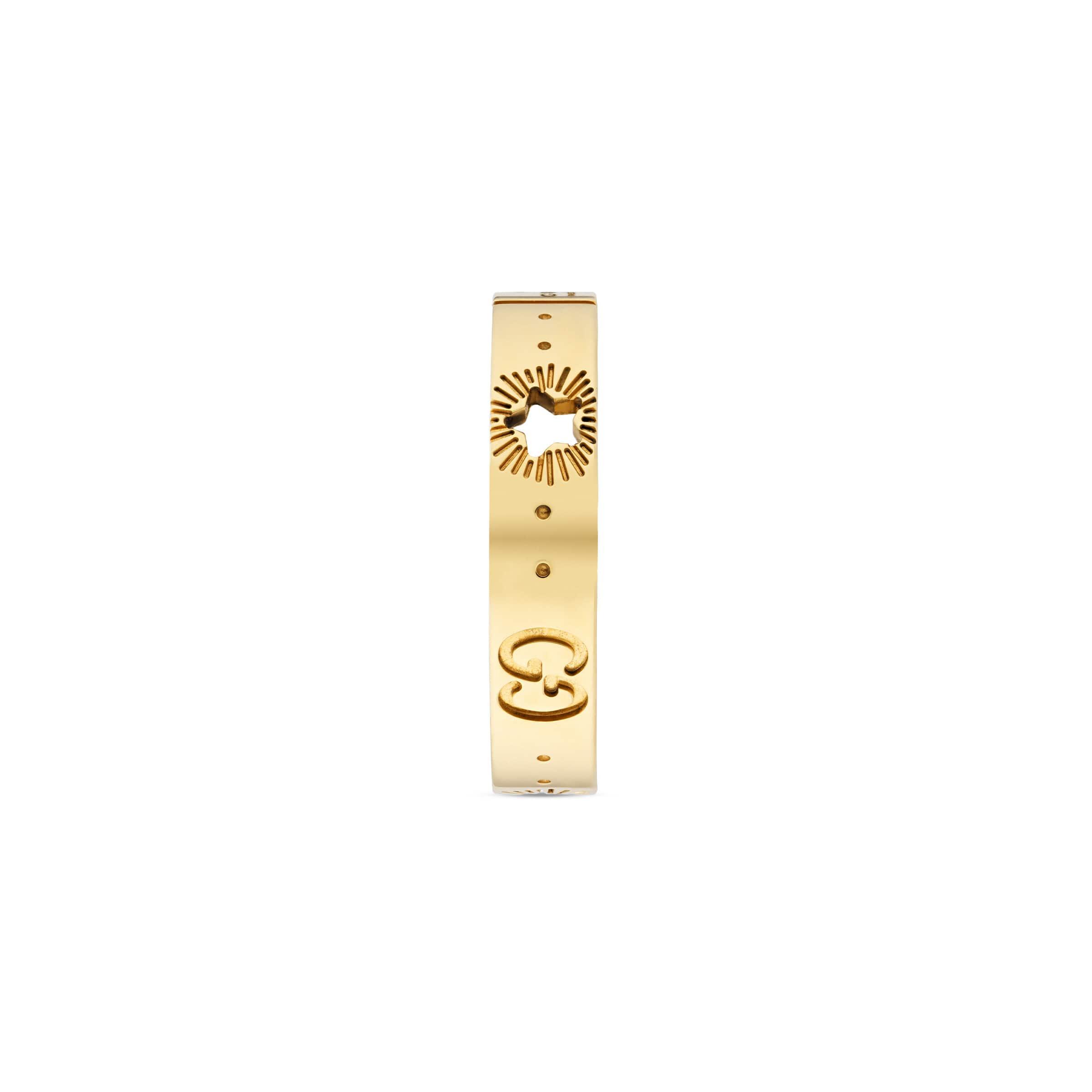 gucci icon ring in yellow gold