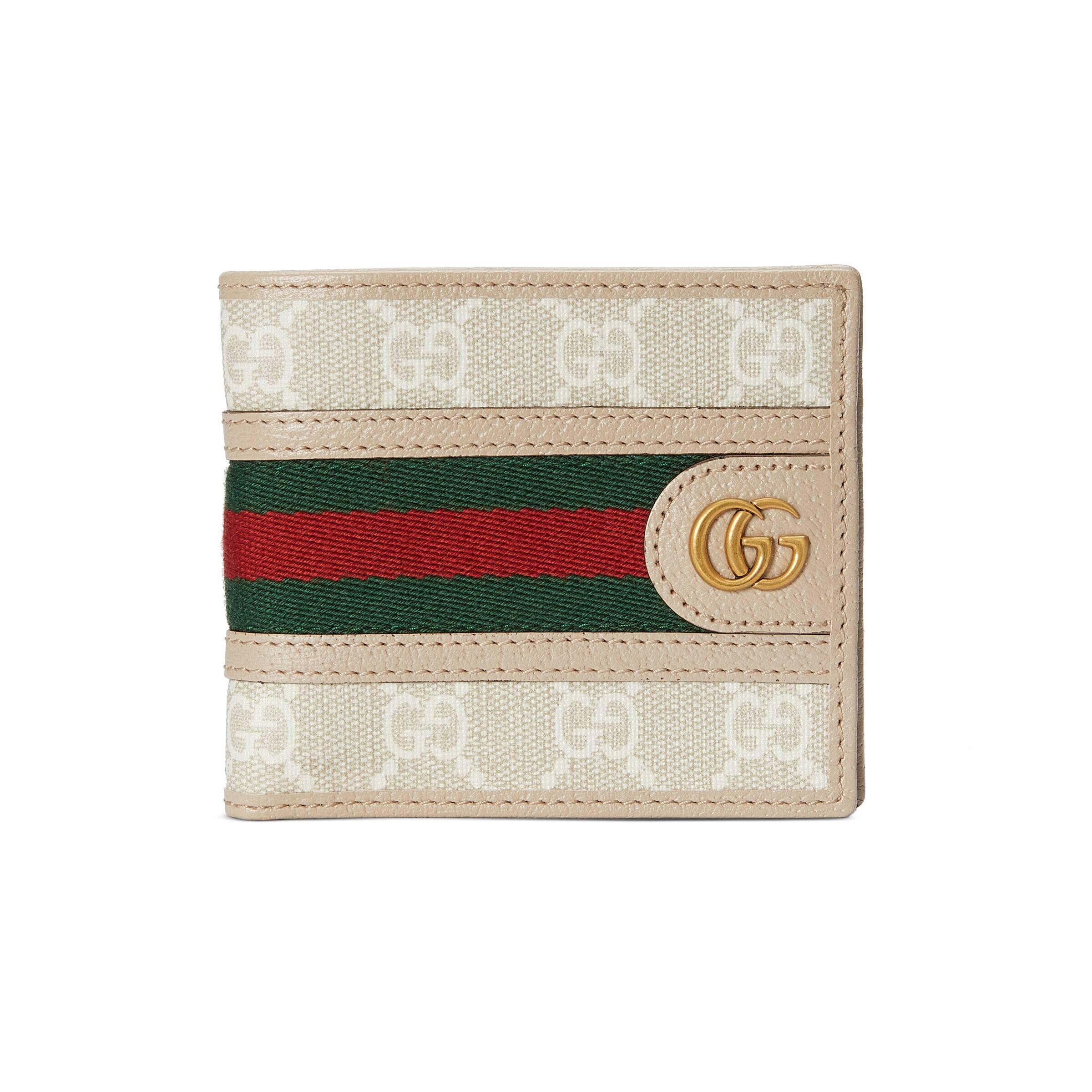 Gucci Ophidia GG Wallet in White for Men | Lyst