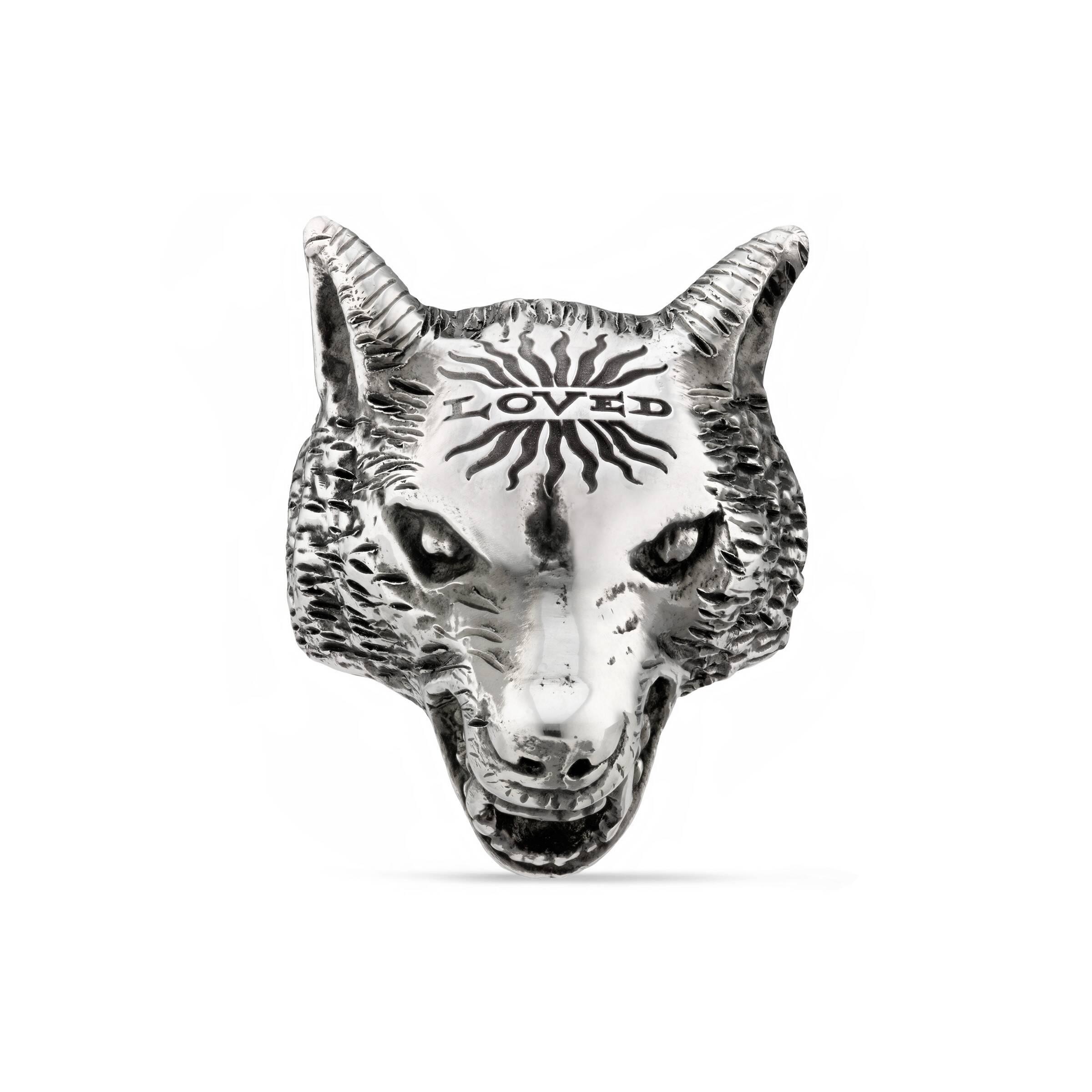 Gucci Anger Forest Wolfskopf Ring aus Silber in Mettallic für Herren | Lyst  DE
