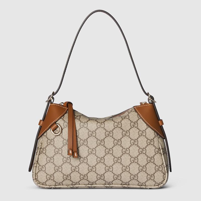 Gucci レディース ブラウン 〔Ggエンブレム〕スモール ショルダー 