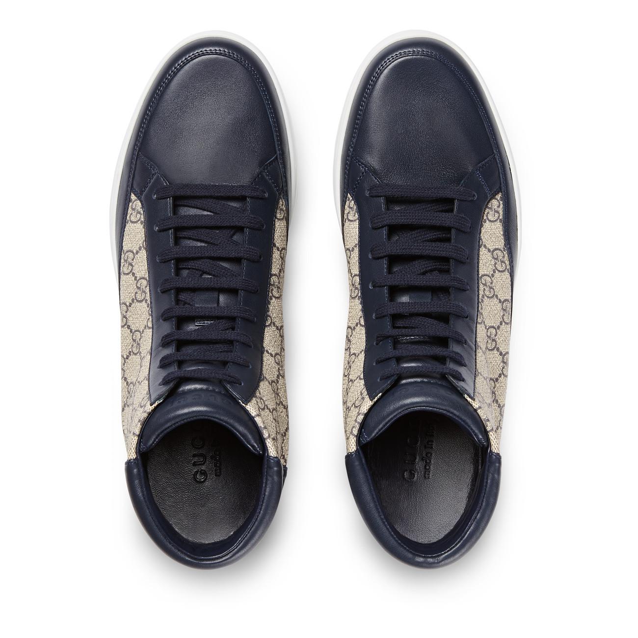 gucci common high gg trainers