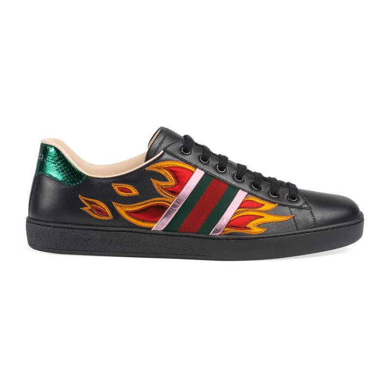 gucci flame sneakers