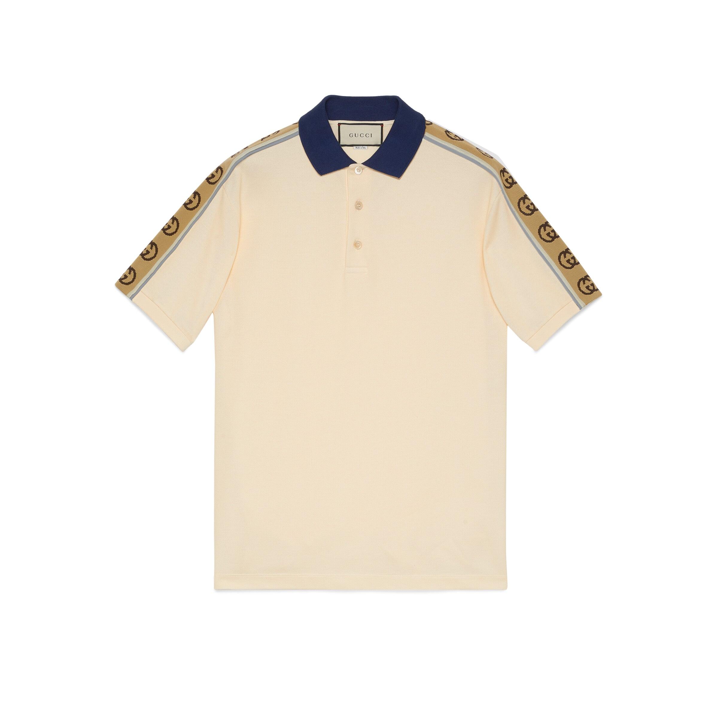 polo with interlocking g stripe
