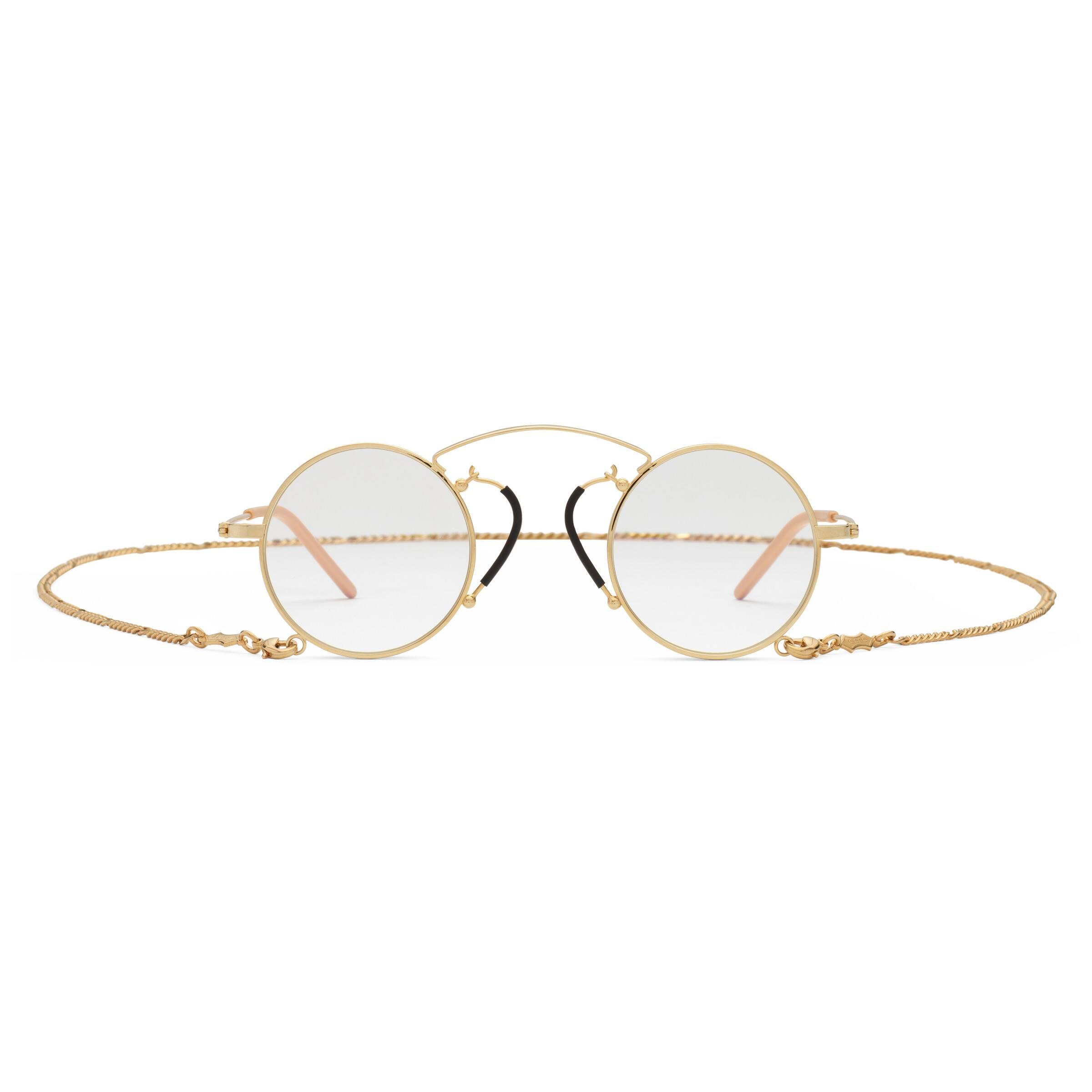 Gucci Pince-nez Round-frame Glasses in Gold (Metallic) for Men | Lyst