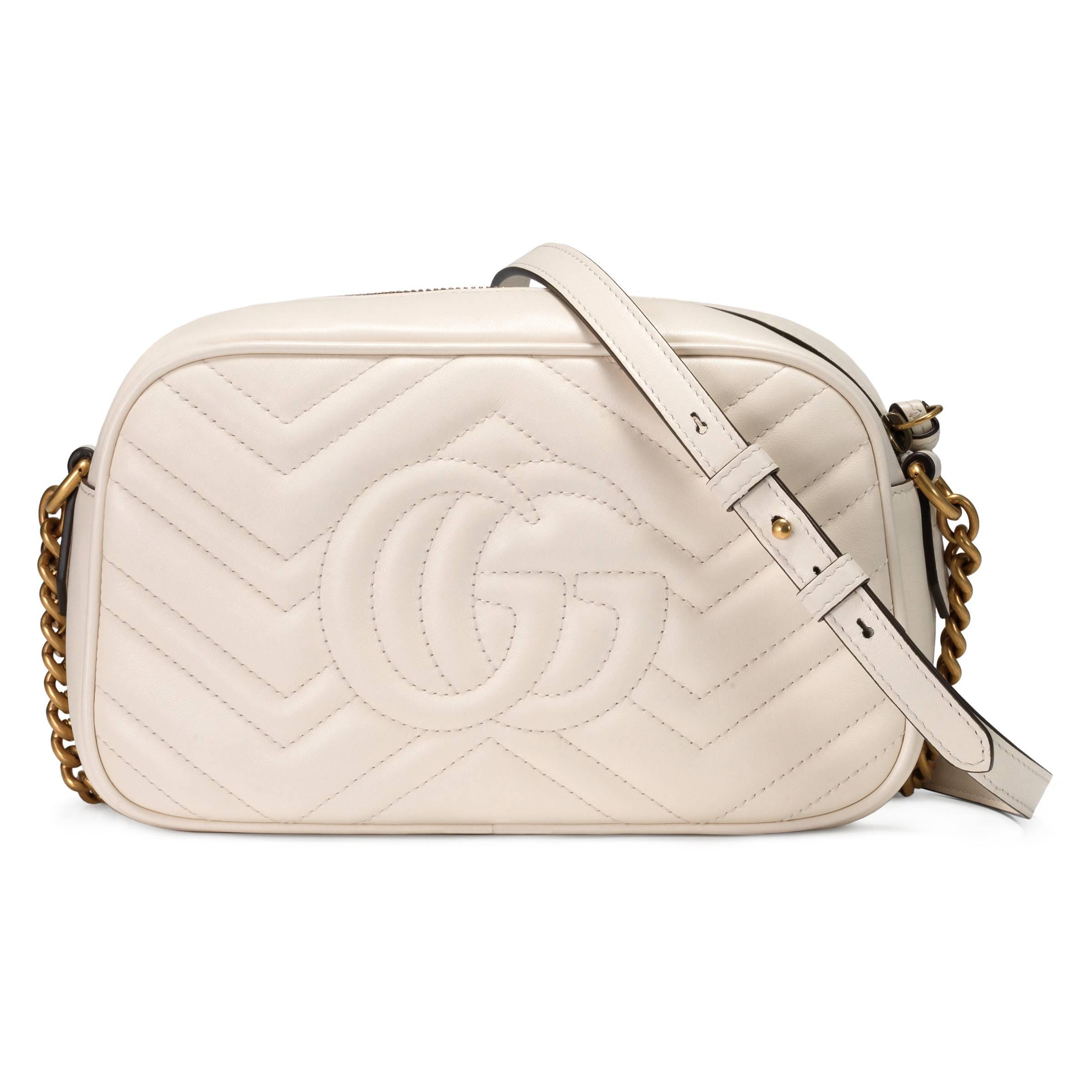 white gg marmont bag